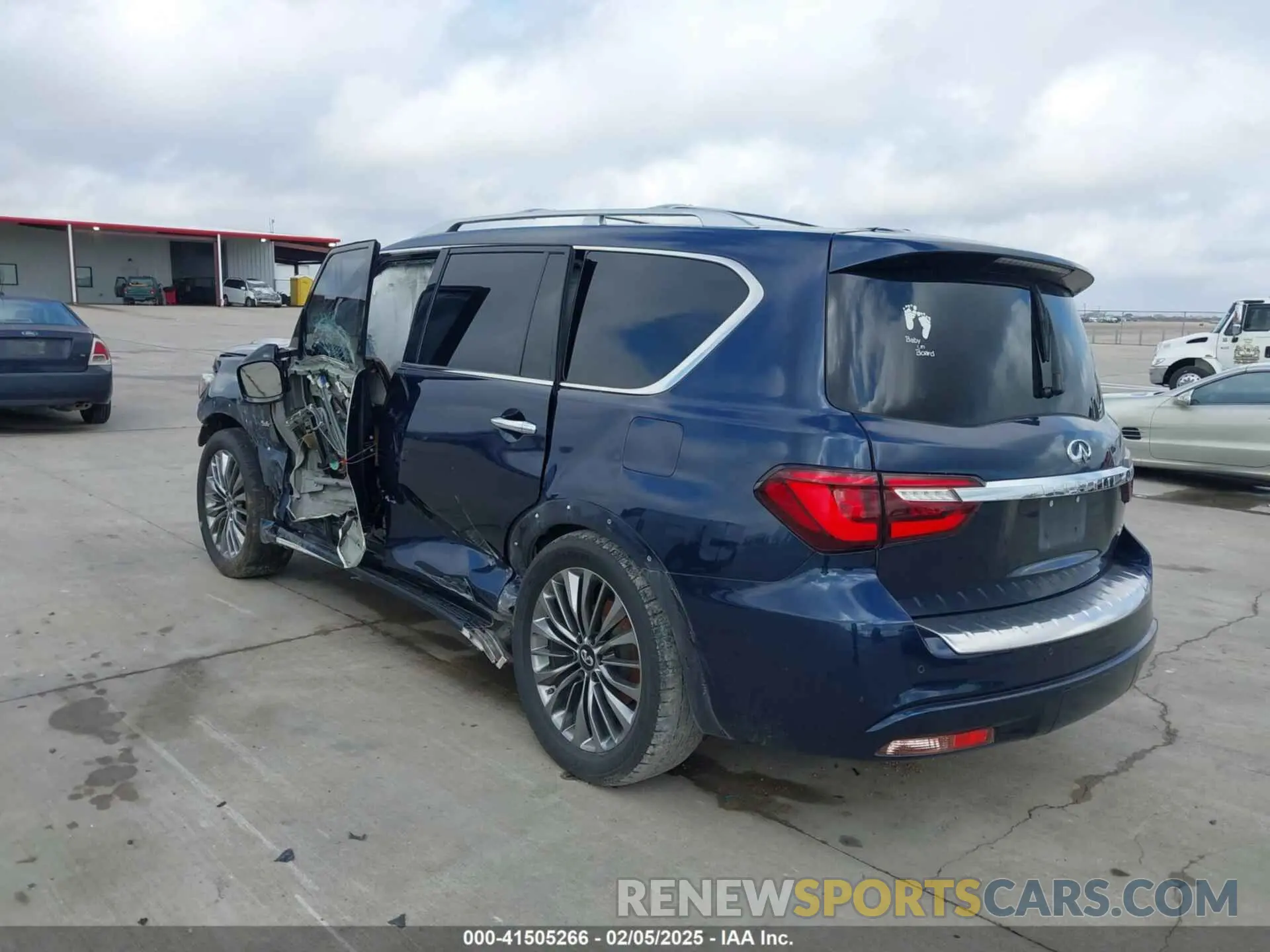3 fotografías del automóvil dañado JN8AZ2NF5K9682654 INFINITI QX80 2019