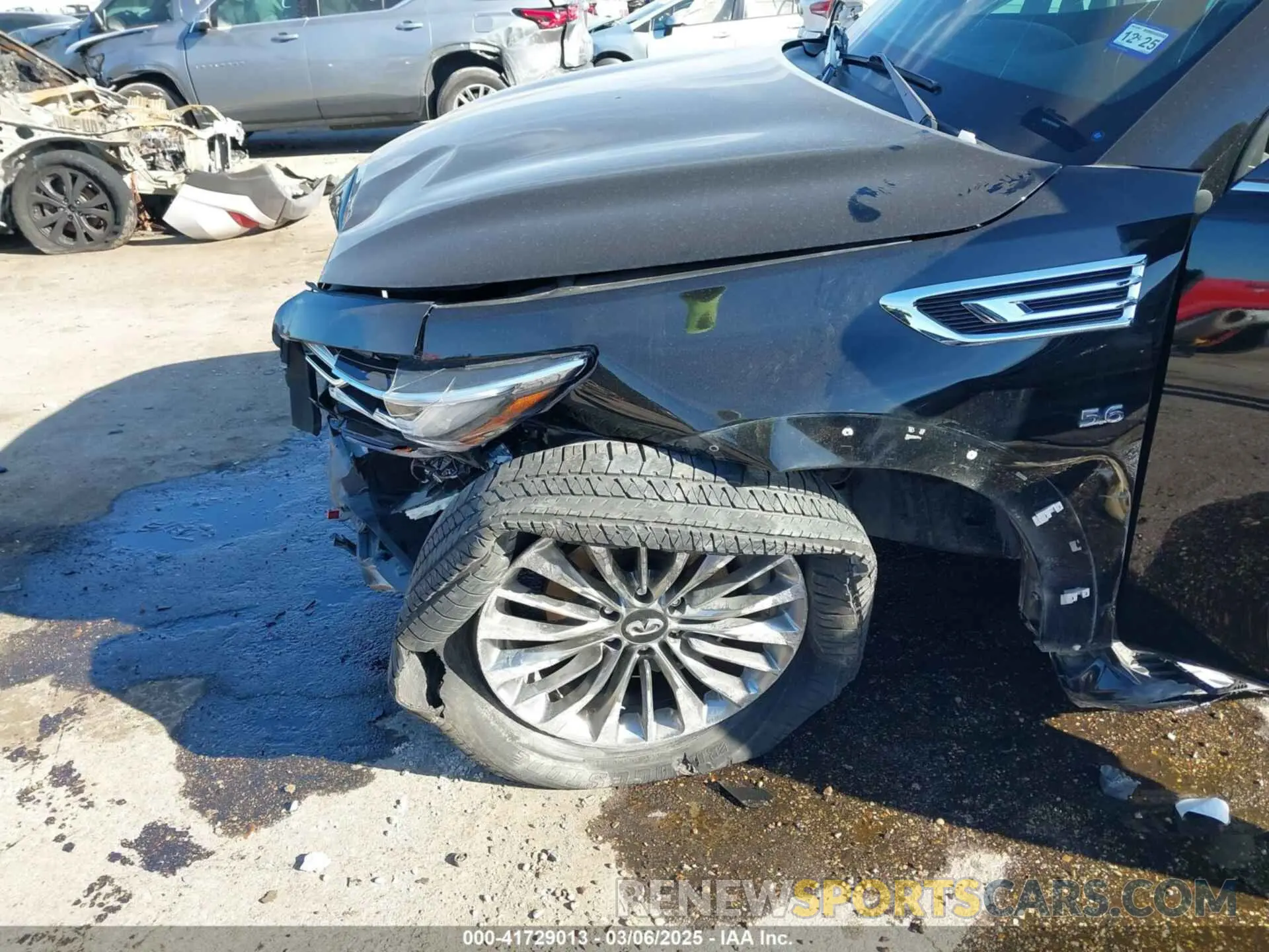 6 fotografías del automóvil dañado JN8AZ2NF5K9689409 INFINITI QX80 2019