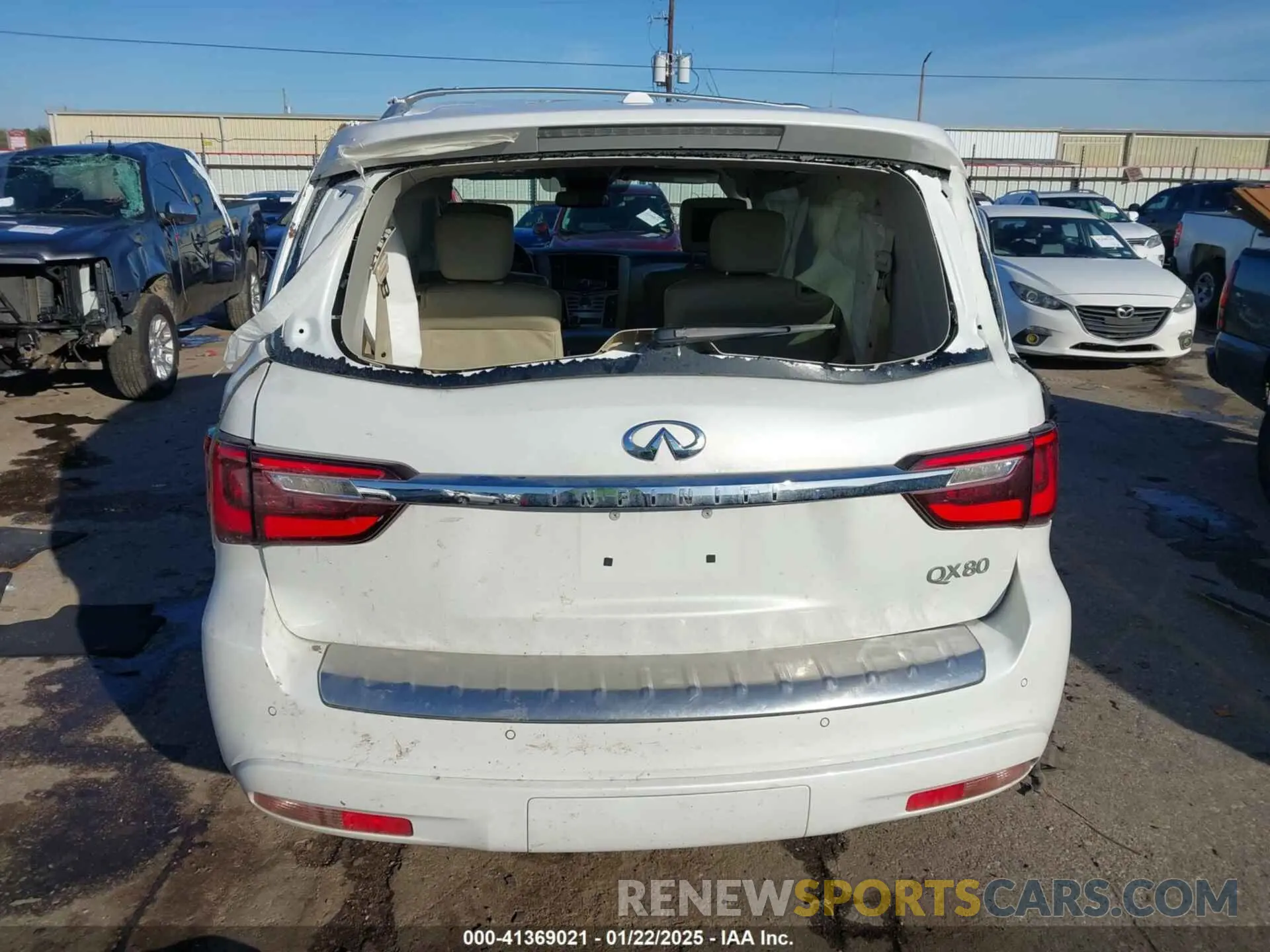 15 fotografías del automóvil dañado JN8AZ2NF6K9680976 INFINITI QX80 2019