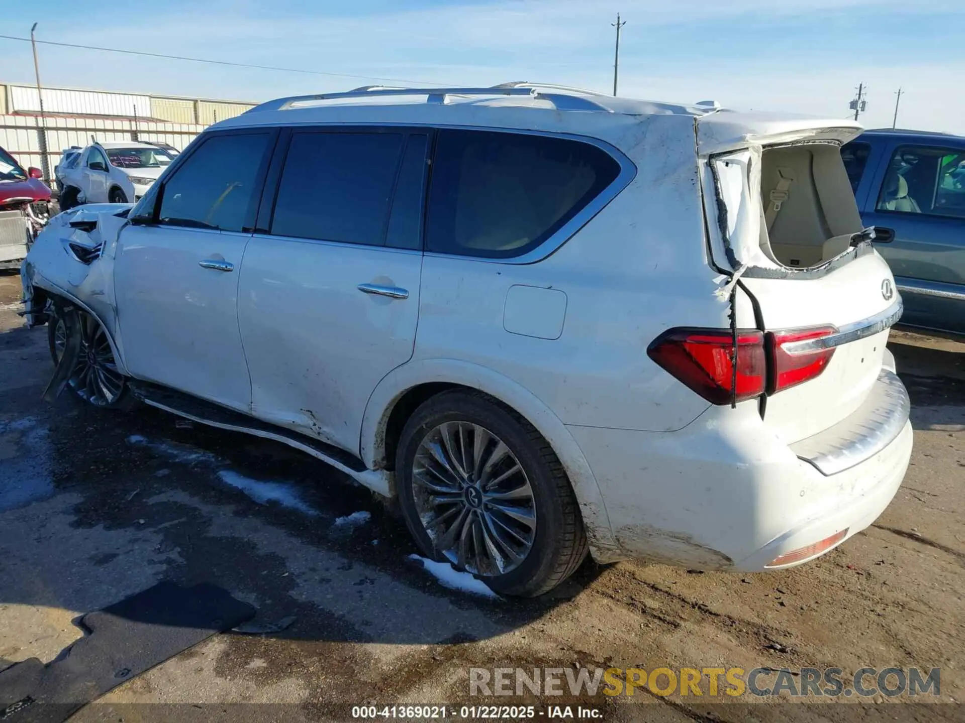 3 fotografías del automóvil dañado JN8AZ2NF6K9680976 INFINITI QX80 2019