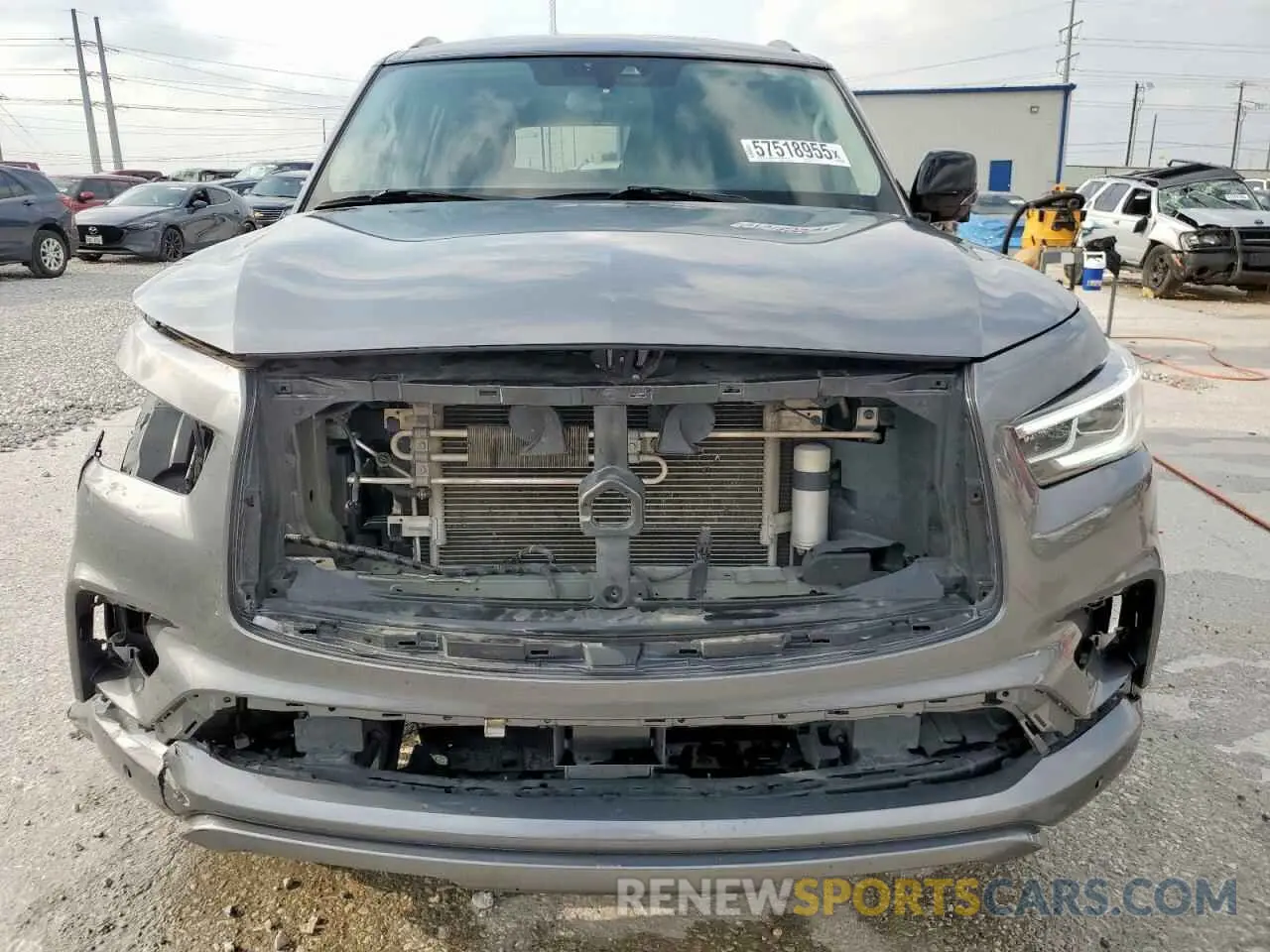 5 fotografías del automóvil dañado JN8AZ2NF9K9683290 INFINITI QX80 2019