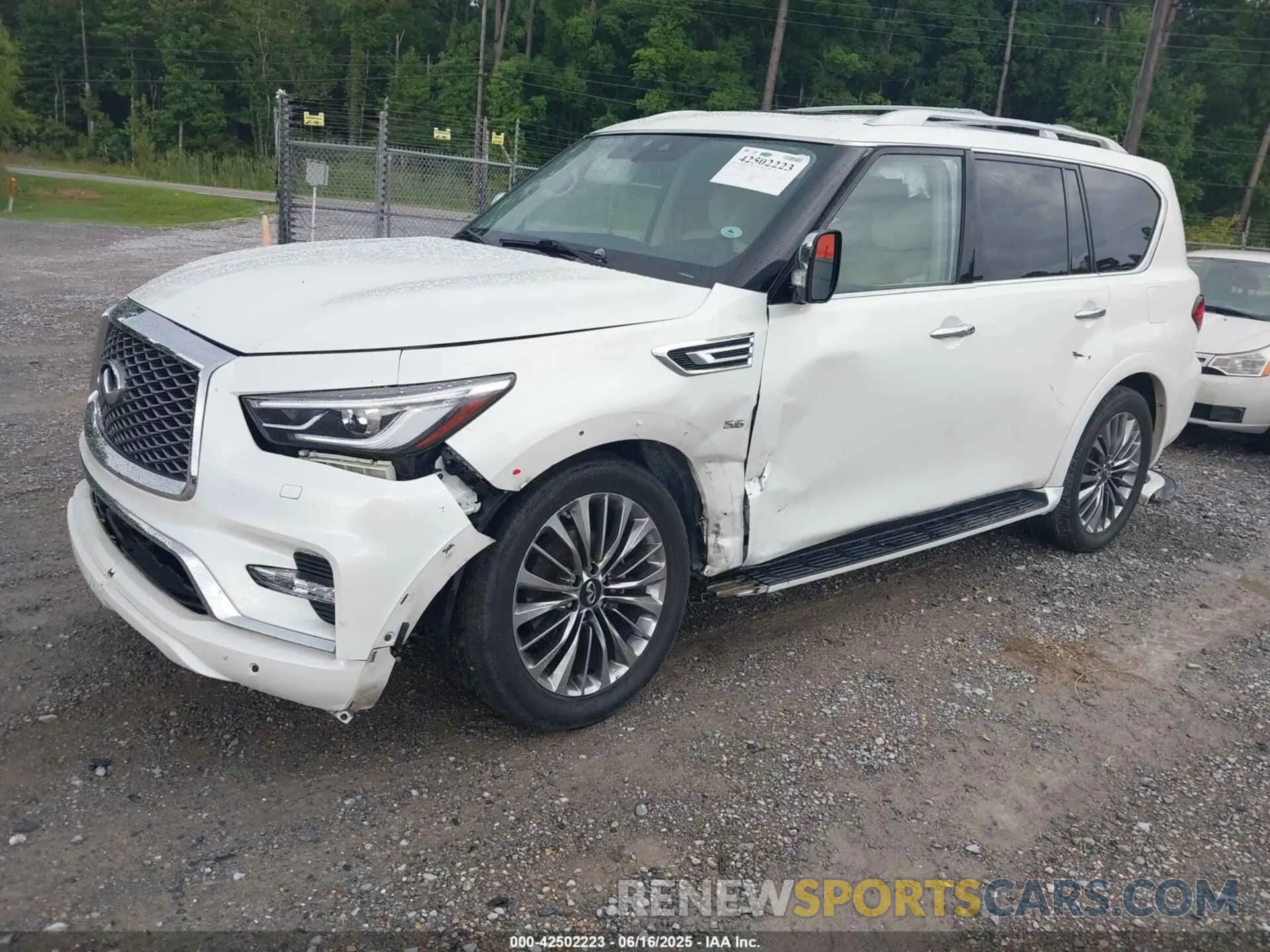 2 fotografías del automóvil dañado JN8AZ2NFXK9688644 INFINITI QX80 2019