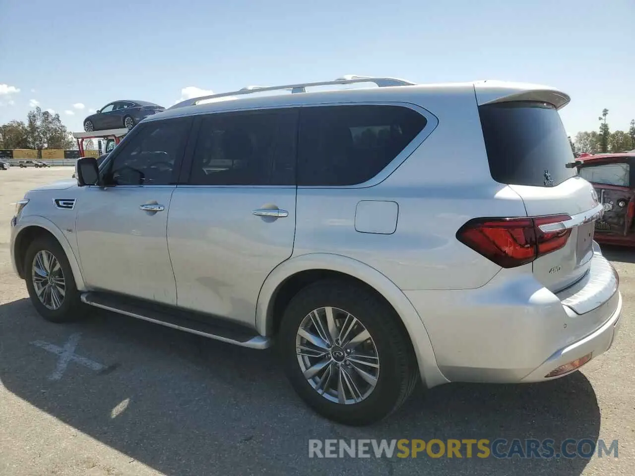 2 fotografías del automóvil dañado JN8AZ2NE1L9255531 INFINITI QX80 2020