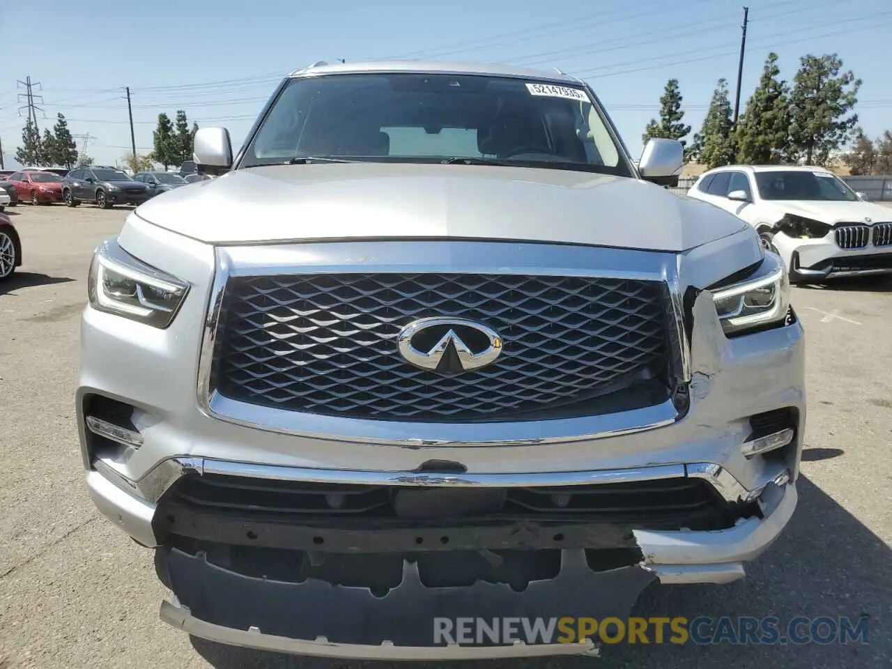 5 fotografías del automóvil dañado JN8AZ2NE1L9255531 INFINITI QX80 2020