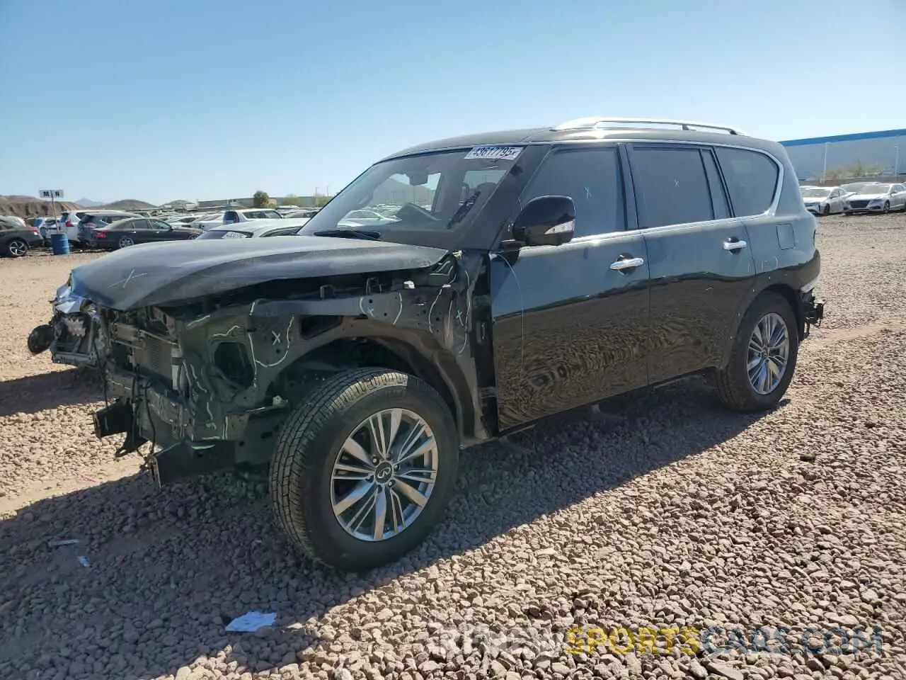 1 fotografías del automóvil dañado JN8AZ2NE6L9253306 INFINITI QX80 2020