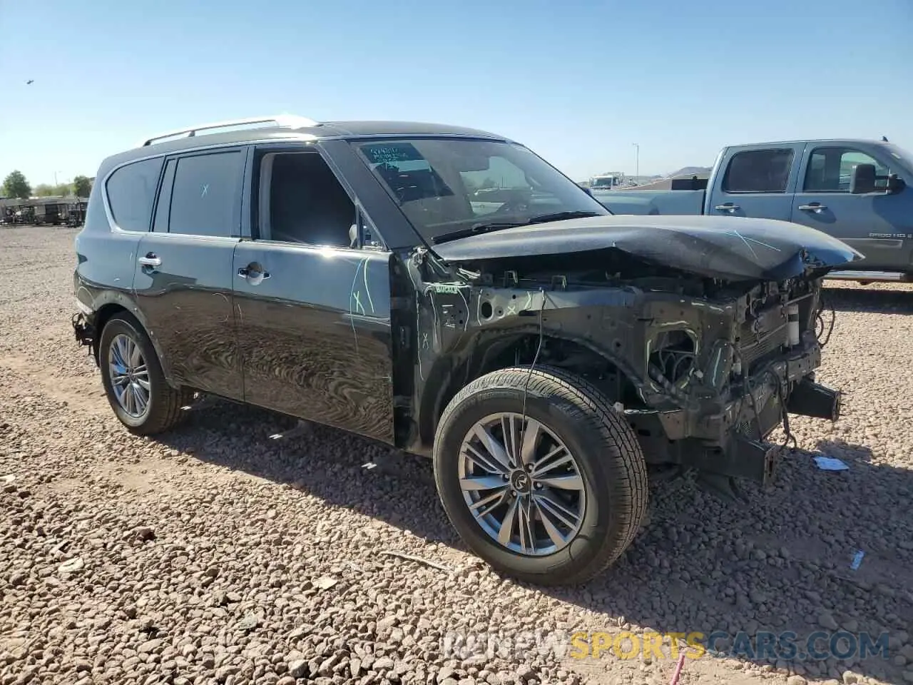 4 fotografías del automóvil dañado JN8AZ2NE6L9253306 INFINITI QX80 2020
