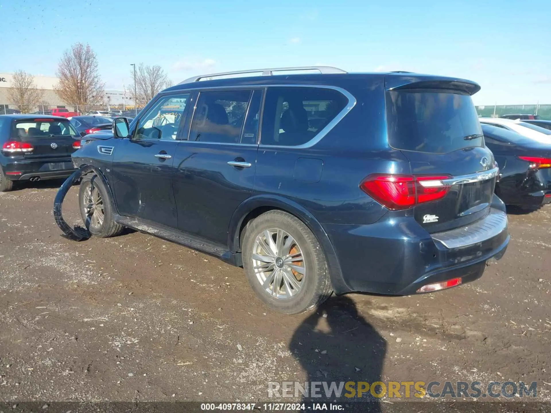 2 fotografías del automóvil dañado JN8AZ2NE8L9255722 INFINITI QX80 2020