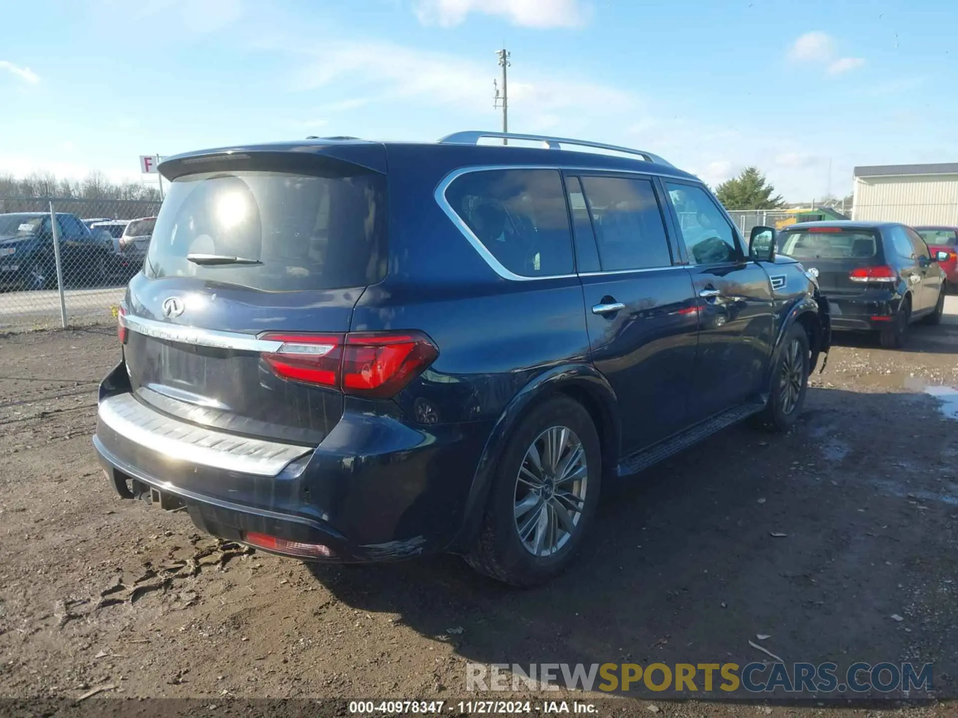3 fotografías del automóvil dañado JN8AZ2NE8L9255722 INFINITI QX80 2020