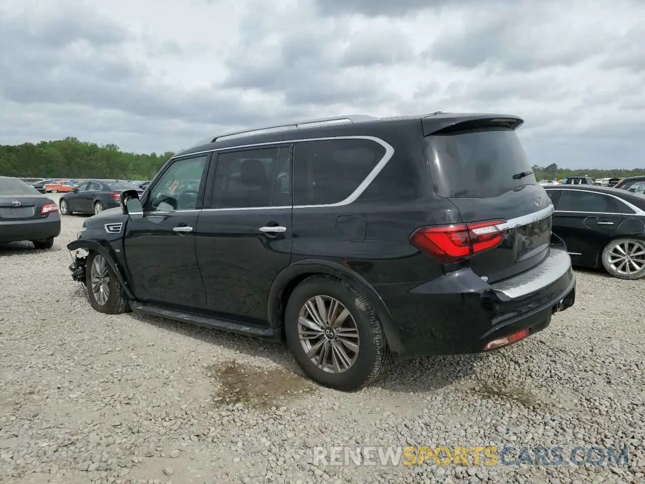2 fotografías del automóvil dañado JN8AZ2NF2L9704515 INFINITI QX80 2020