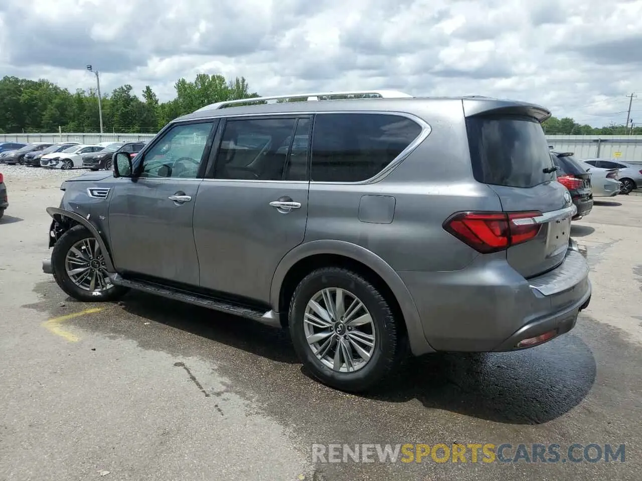 2 fotografías del automóvil dañado JN8AZ2NF5L9704489 INFINITI QX80 2020