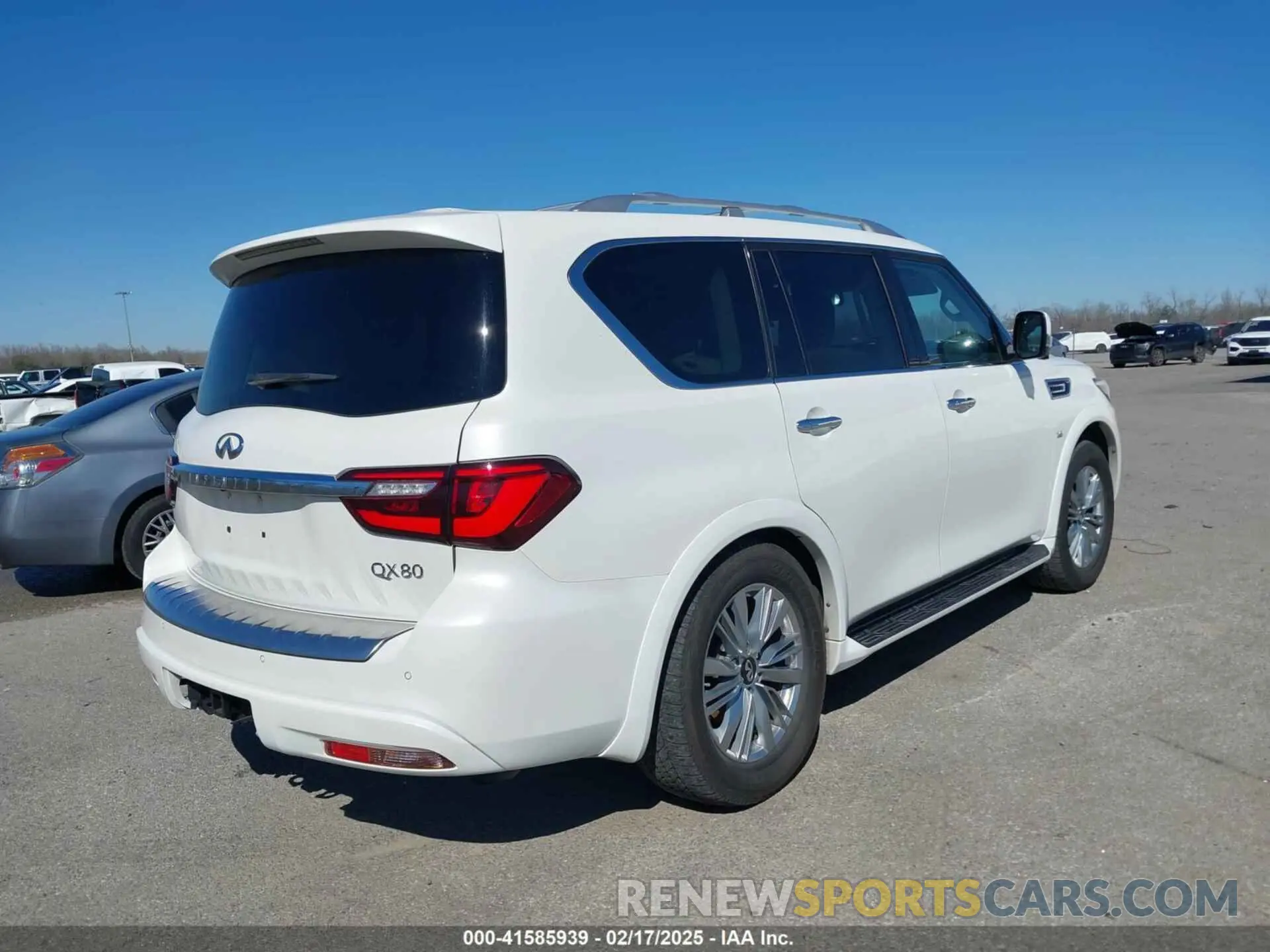 4 fotografías del automóvil dañado JN8AZ2NF7L9701674 INFINITI QX80 2020