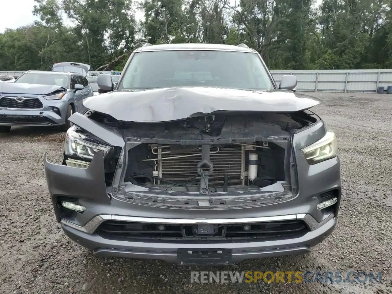 5 fotografías del automóvil dañado JN8AZ2NFXL9703984 INFINITI QX80 2020