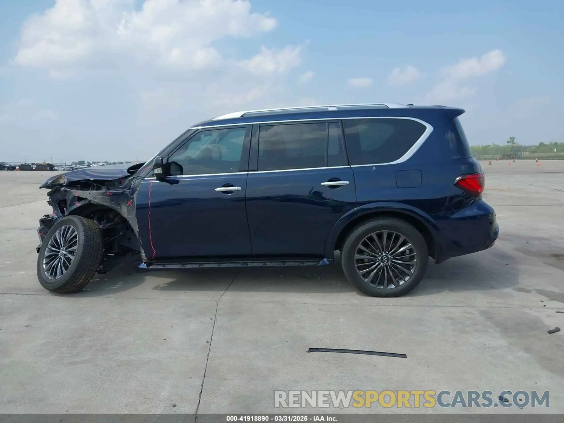 14 fotografías del automóvil dañado JN8AZ2AE3M9271611 INFINITI QX80 2021