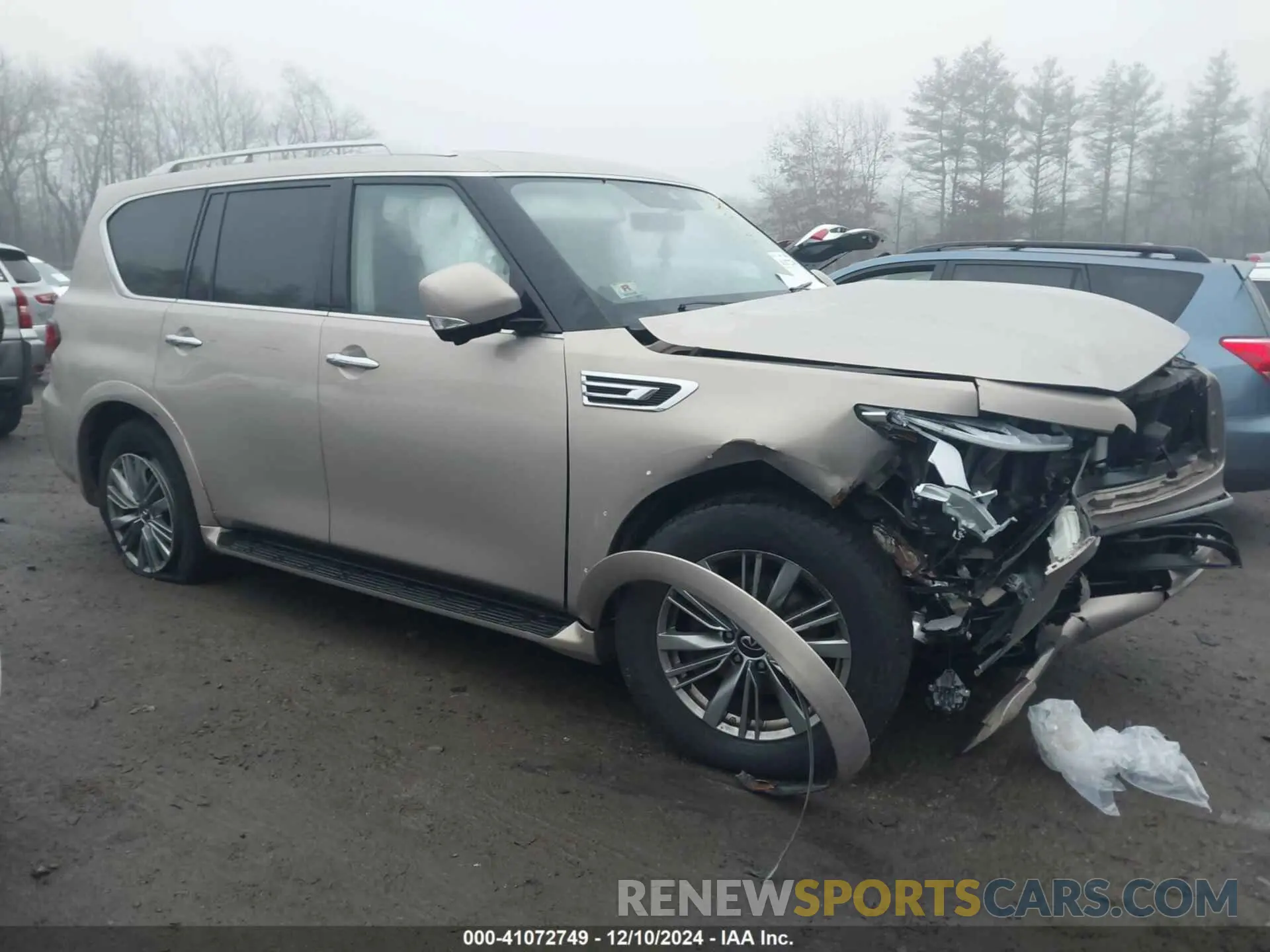 1 fotografías del automóvil dañado JN8AZ2AE7M9269067 INFINITI QX80 2021
