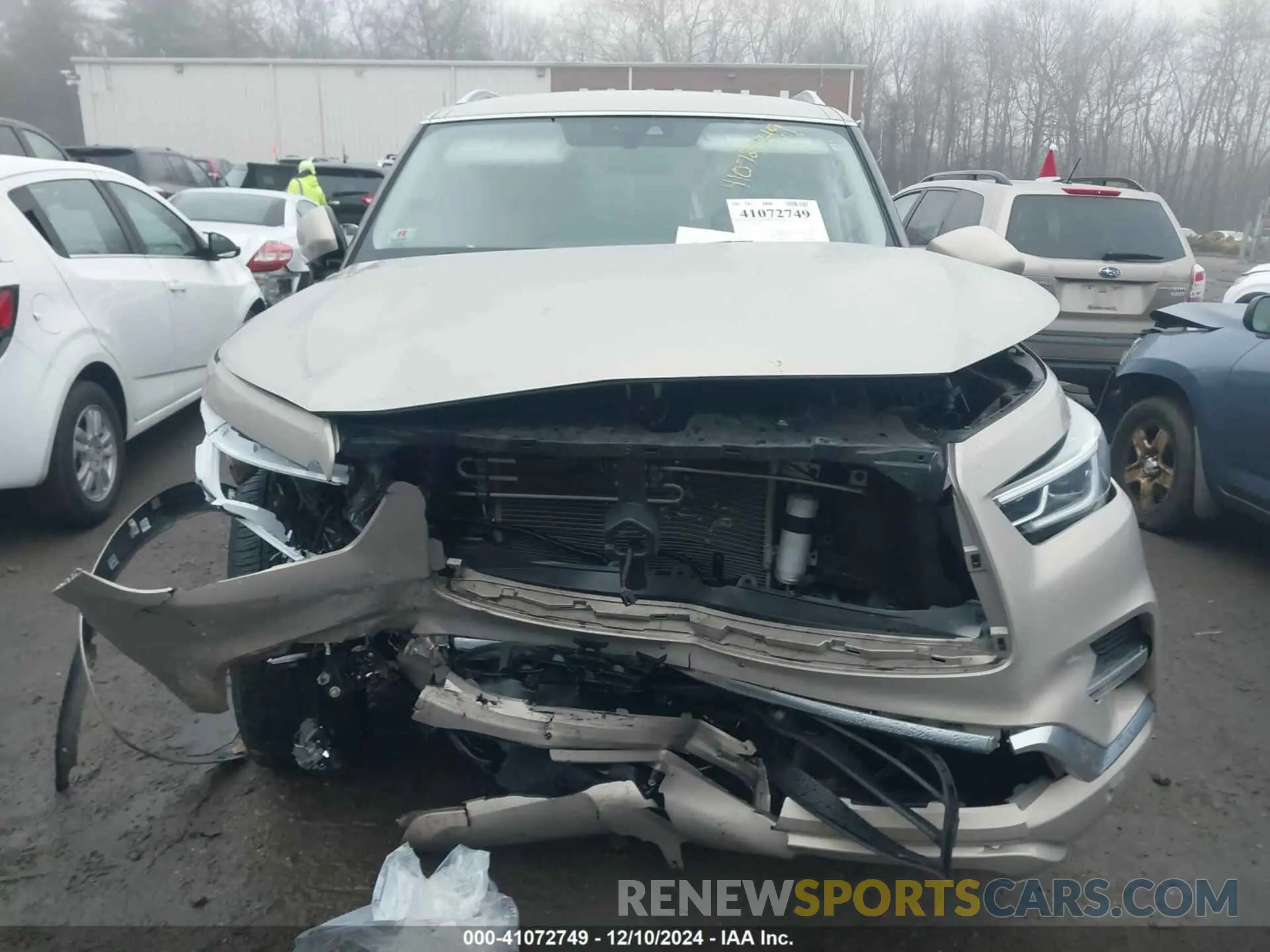 12 fotografías del automóvil dañado JN8AZ2AE7M9269067 INFINITI QX80 2021