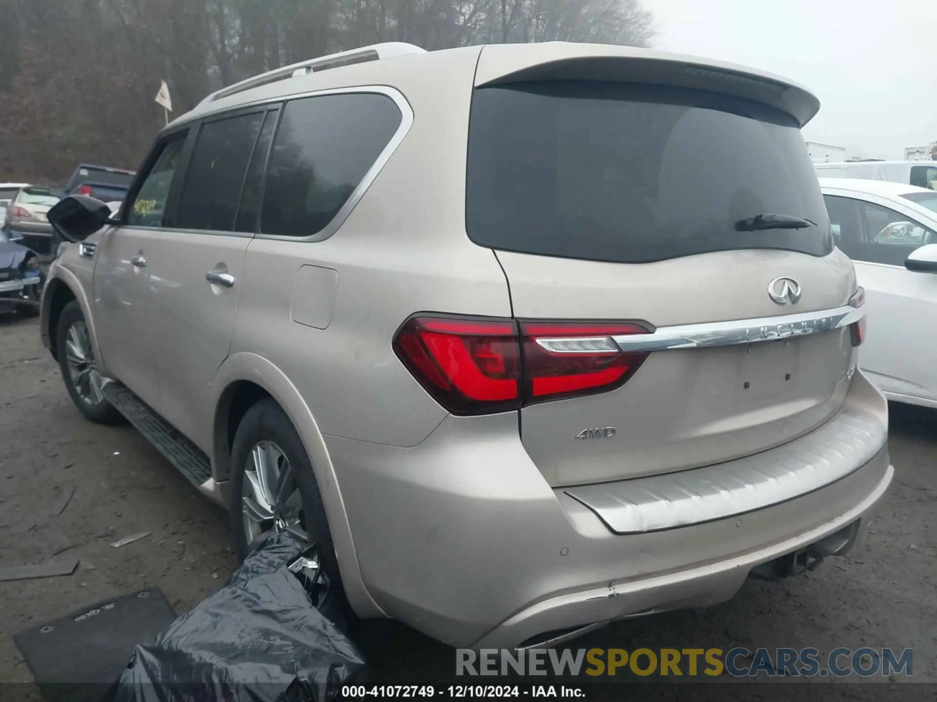 3 fotografías del automóvil dañado JN8AZ2AE7M9269067 INFINITI QX80 2021