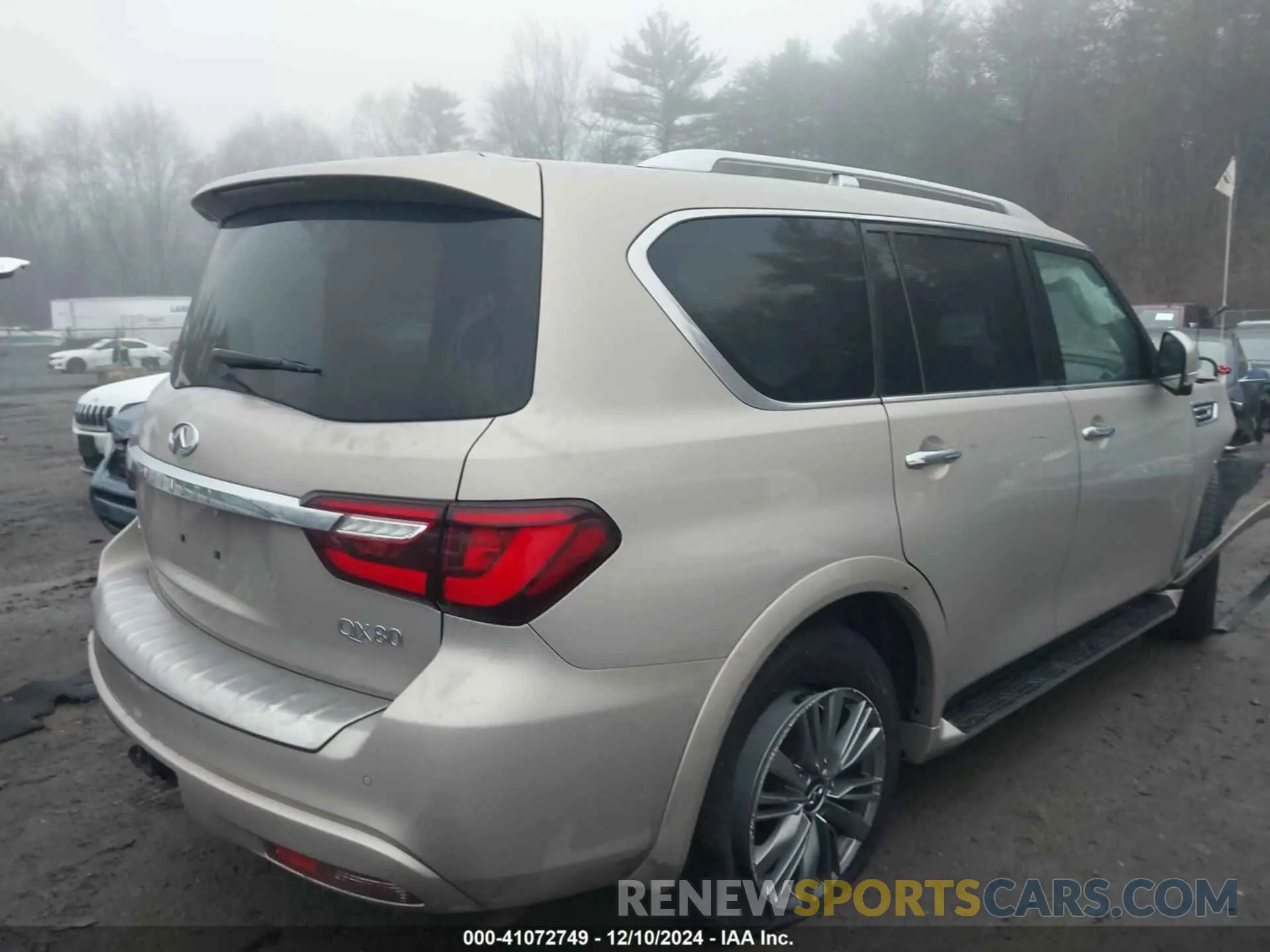 4 fotografías del automóvil dañado JN8AZ2AE7M9269067 INFINITI QX80 2021