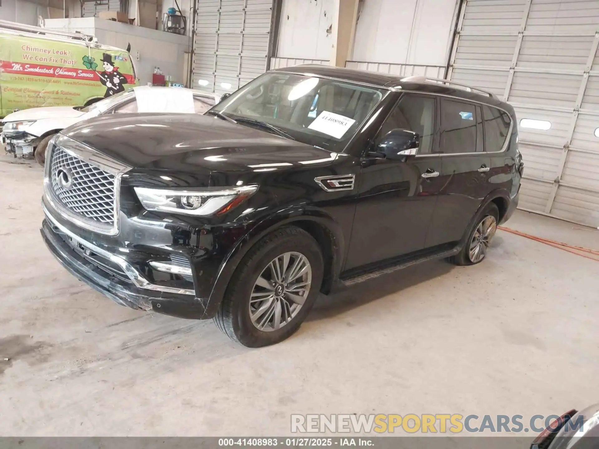 2 fotografías del automóvil dañado JN8AZ2AE8M9272267 INFINITI QX80 2021