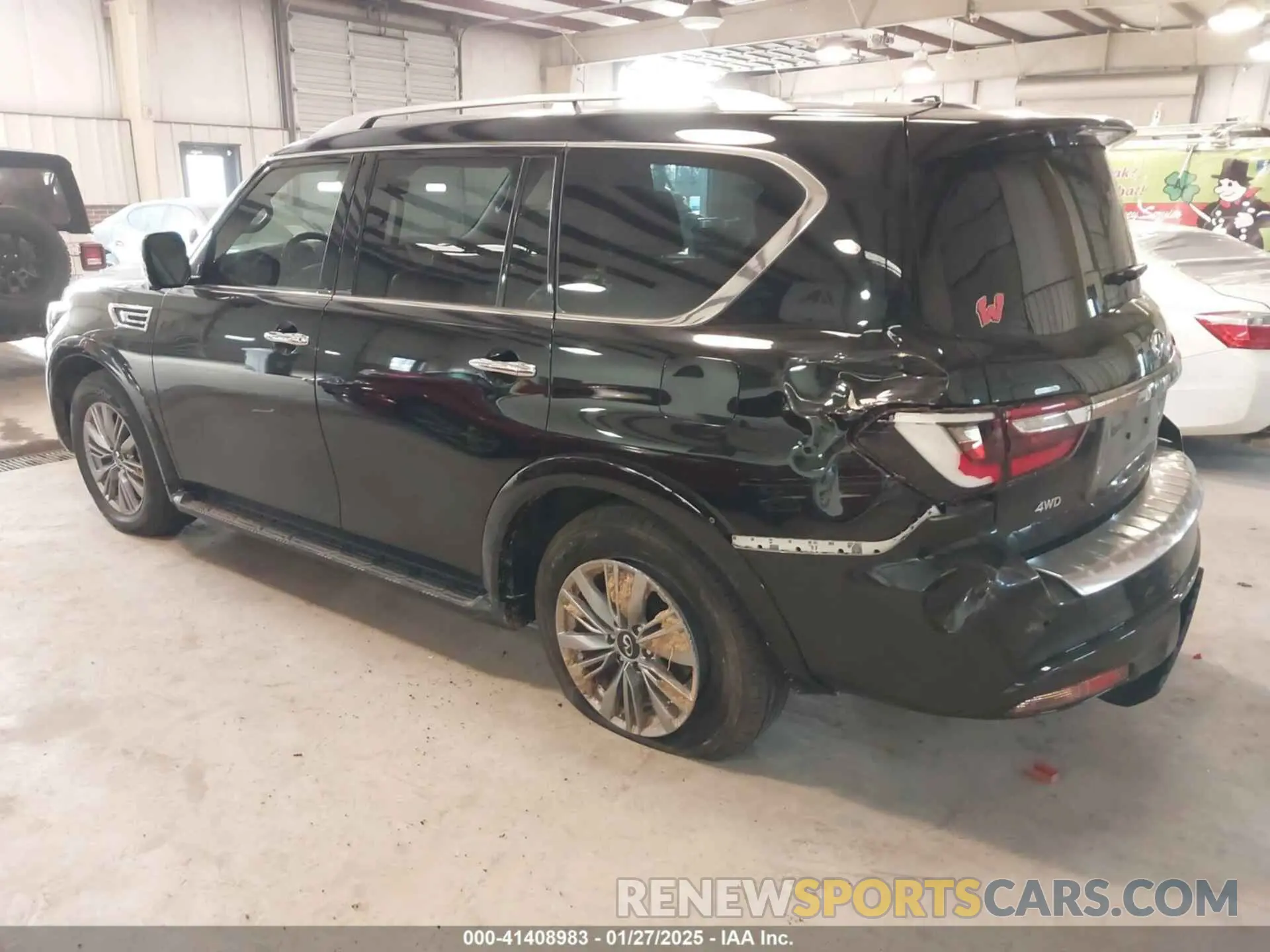 3 fotografías del automóvil dañado JN8AZ2AE8M9272267 INFINITI QX80 2021