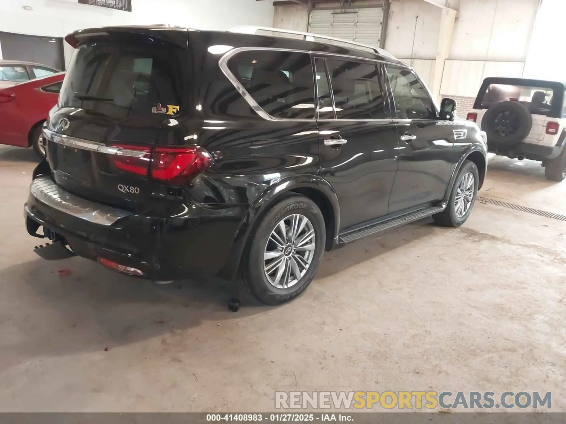 4 fotografías del automóvil dañado JN8AZ2AE8M9272267 INFINITI QX80 2021