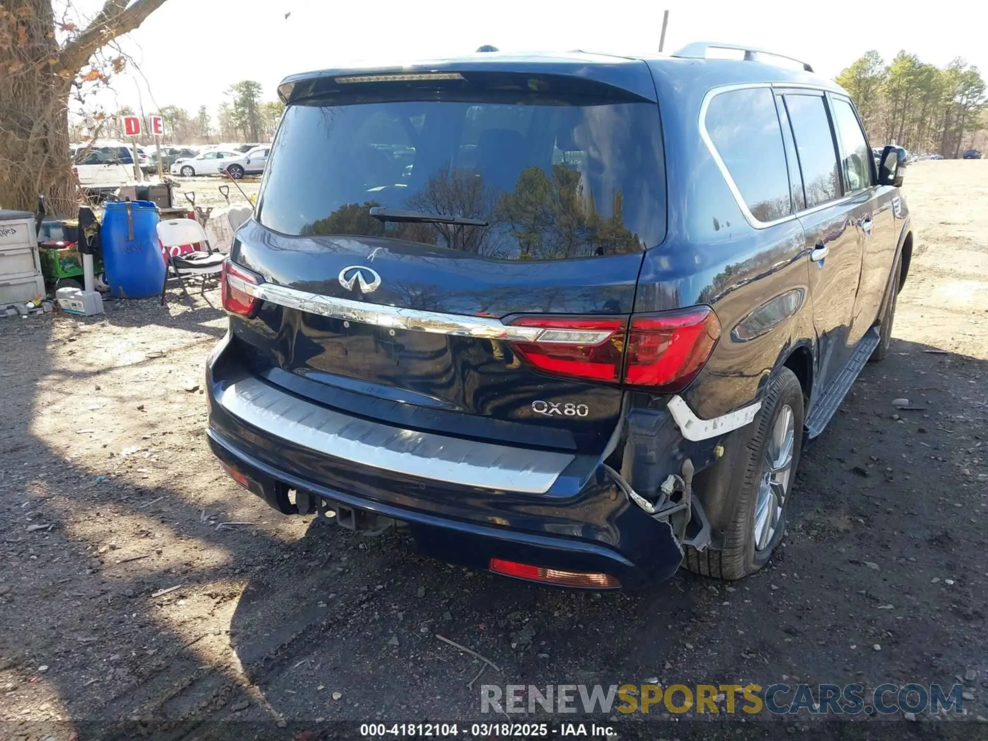 15 fotografías del automóvil dañado JN8AZ2AF2M9718017 INFINITI QX80 2021