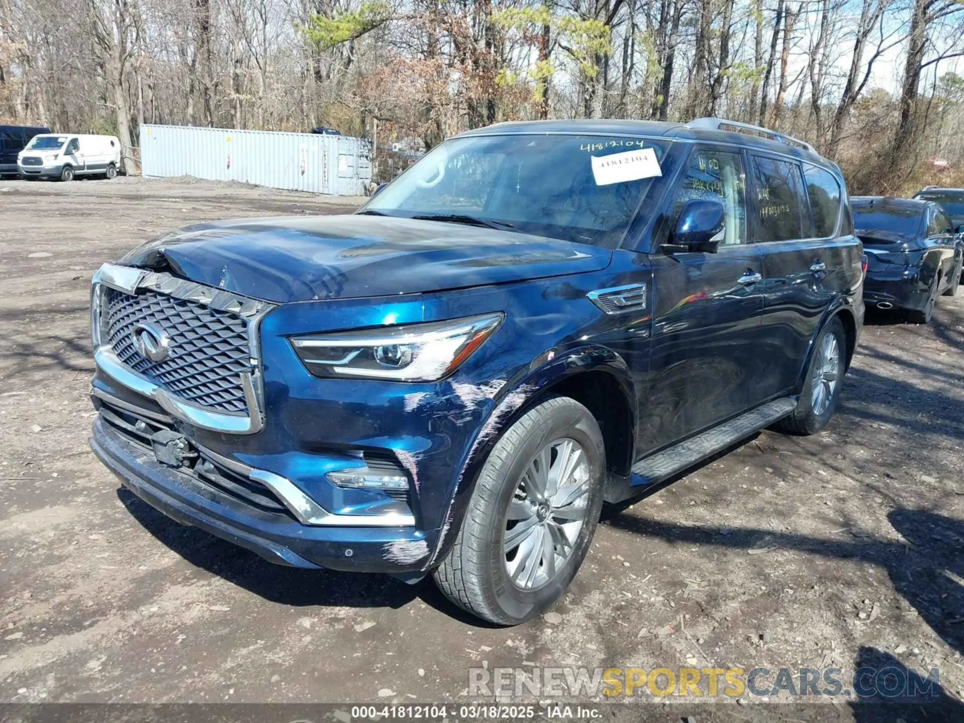 2 fotografías del automóvil dañado JN8AZ2AF2M9718017 INFINITI QX80 2021
