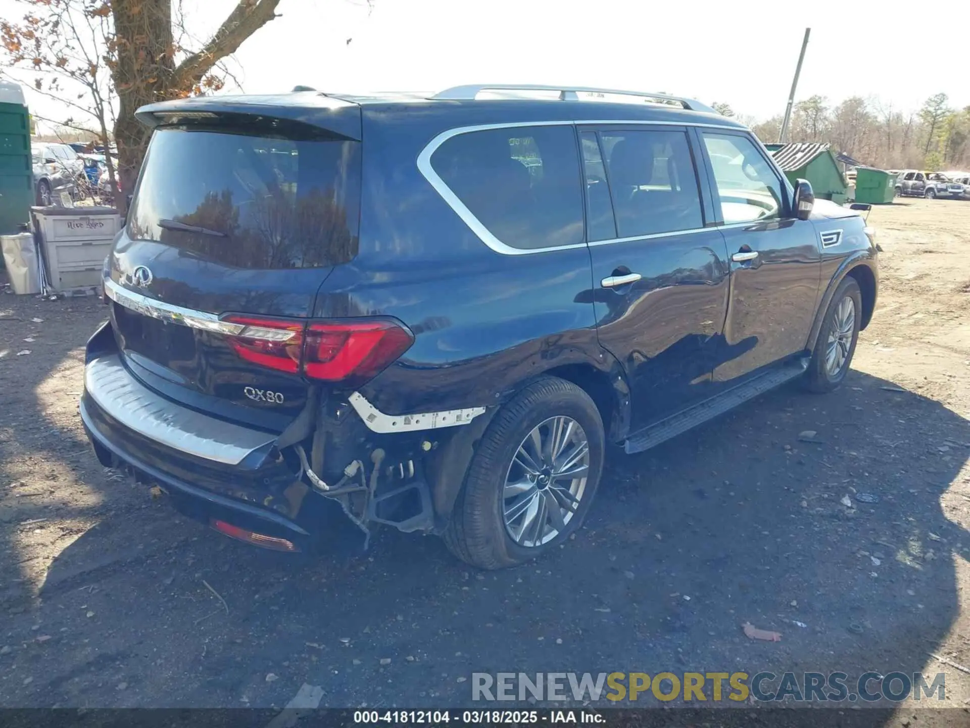 4 fotografías del automóvil dañado JN8AZ2AF2M9718017 INFINITI QX80 2021