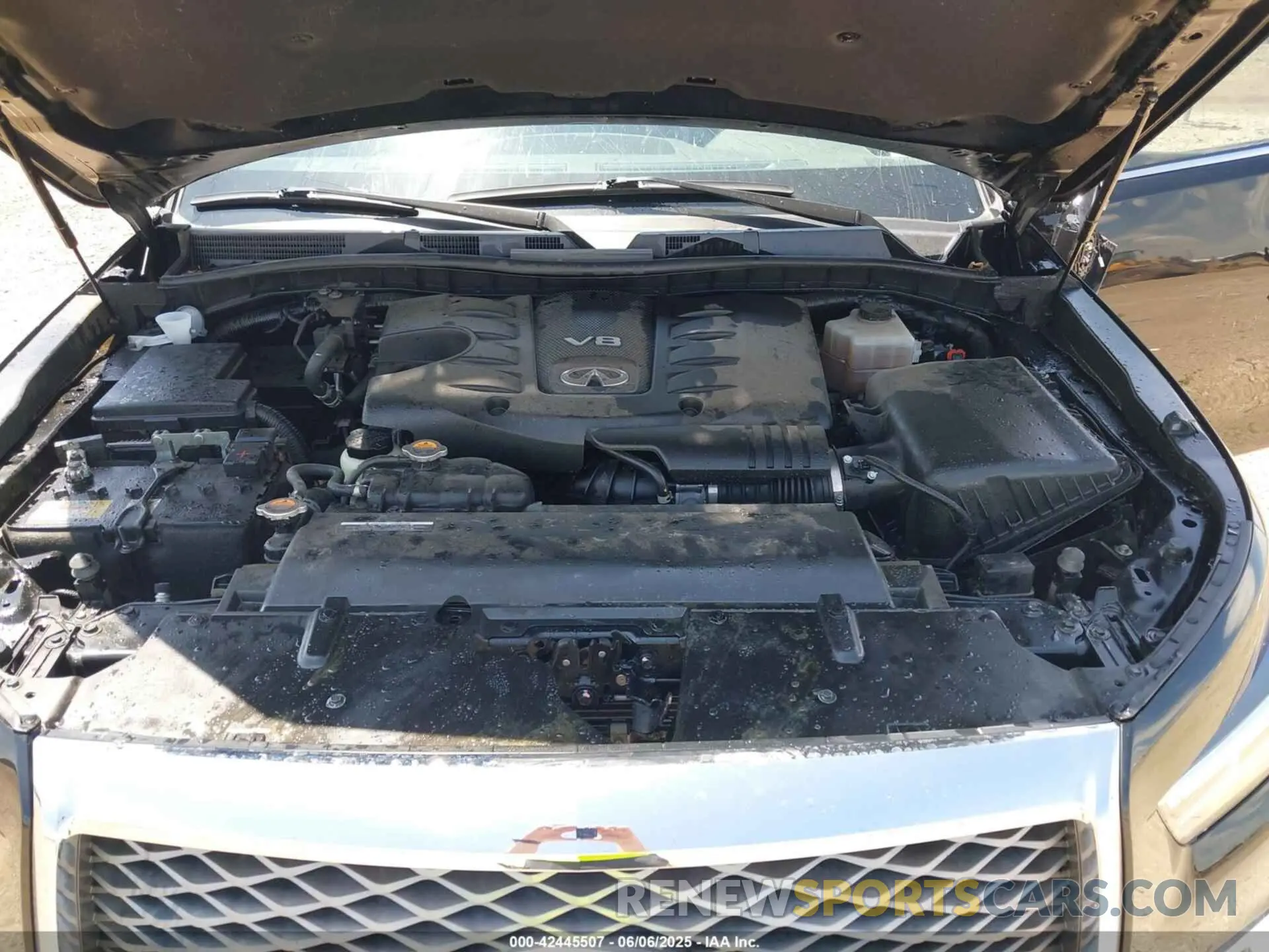 10 fotografías del automóvil dañado JN8AZ2AF2M9719832 INFINITI QX80 2021