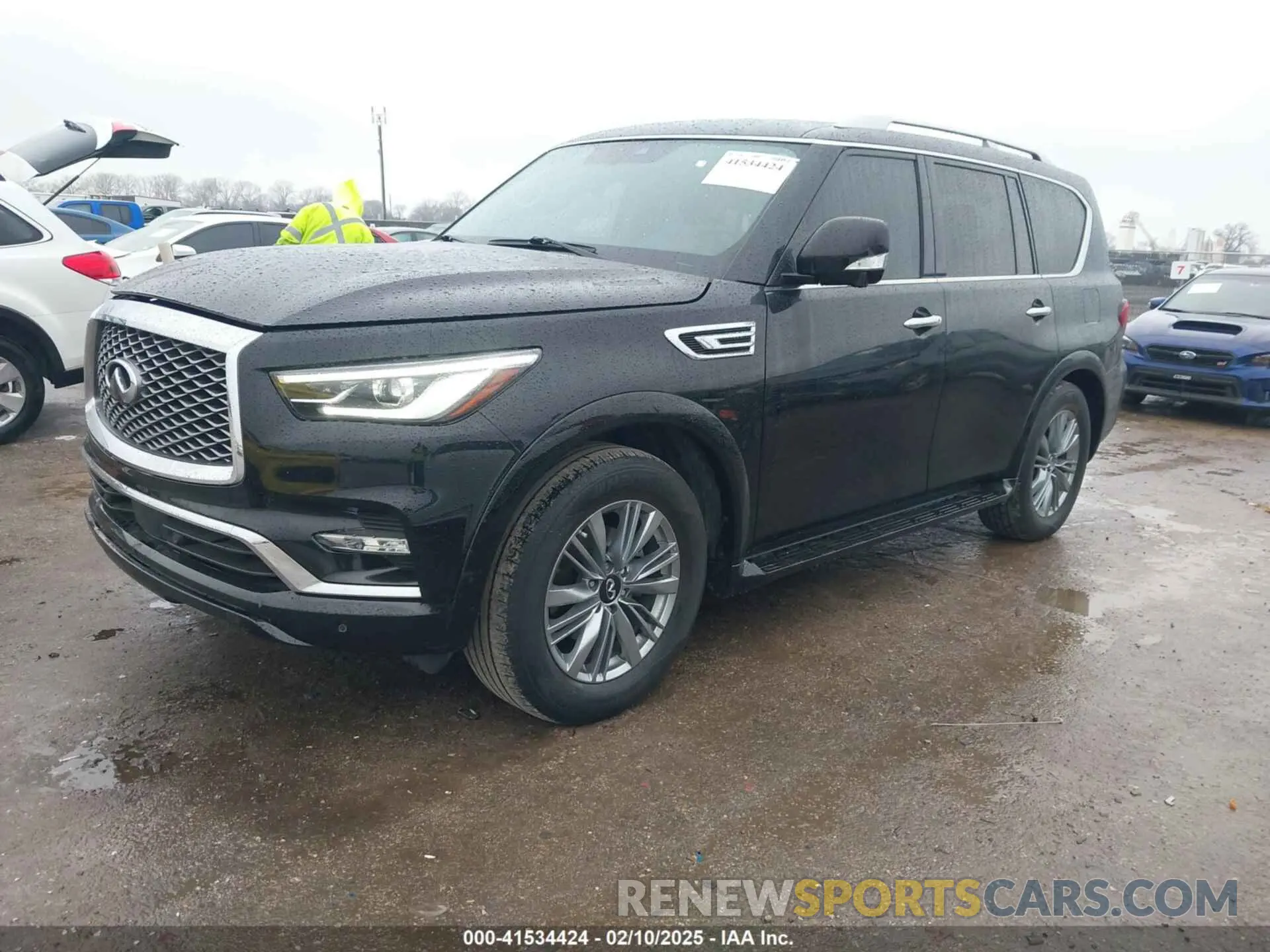 2 fotografías del automóvil dañado JN8AZ2AF3M9719743 INFINITI QX80 2021