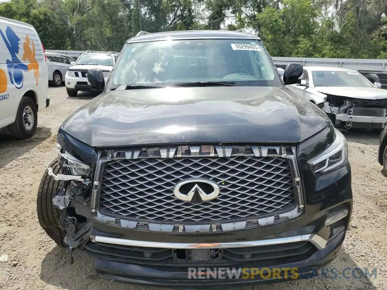 5 fotografías del automóvil dañado JN8AZ2AF6M9719588 INFINITI QX80 2021