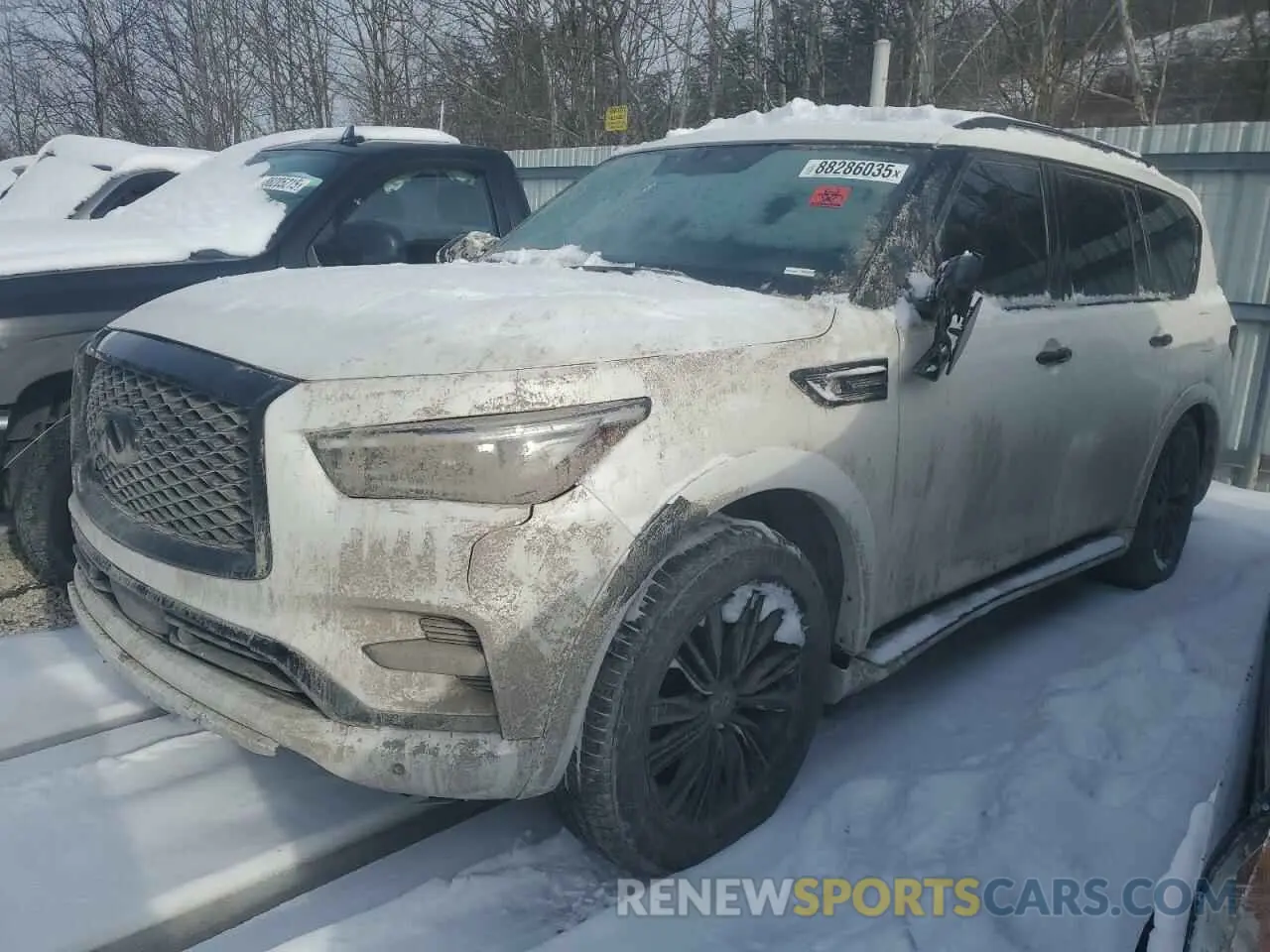 1 fotografías del automóvil dañado JN8AZ2AF8M9718510 INFINITI QX80 2021