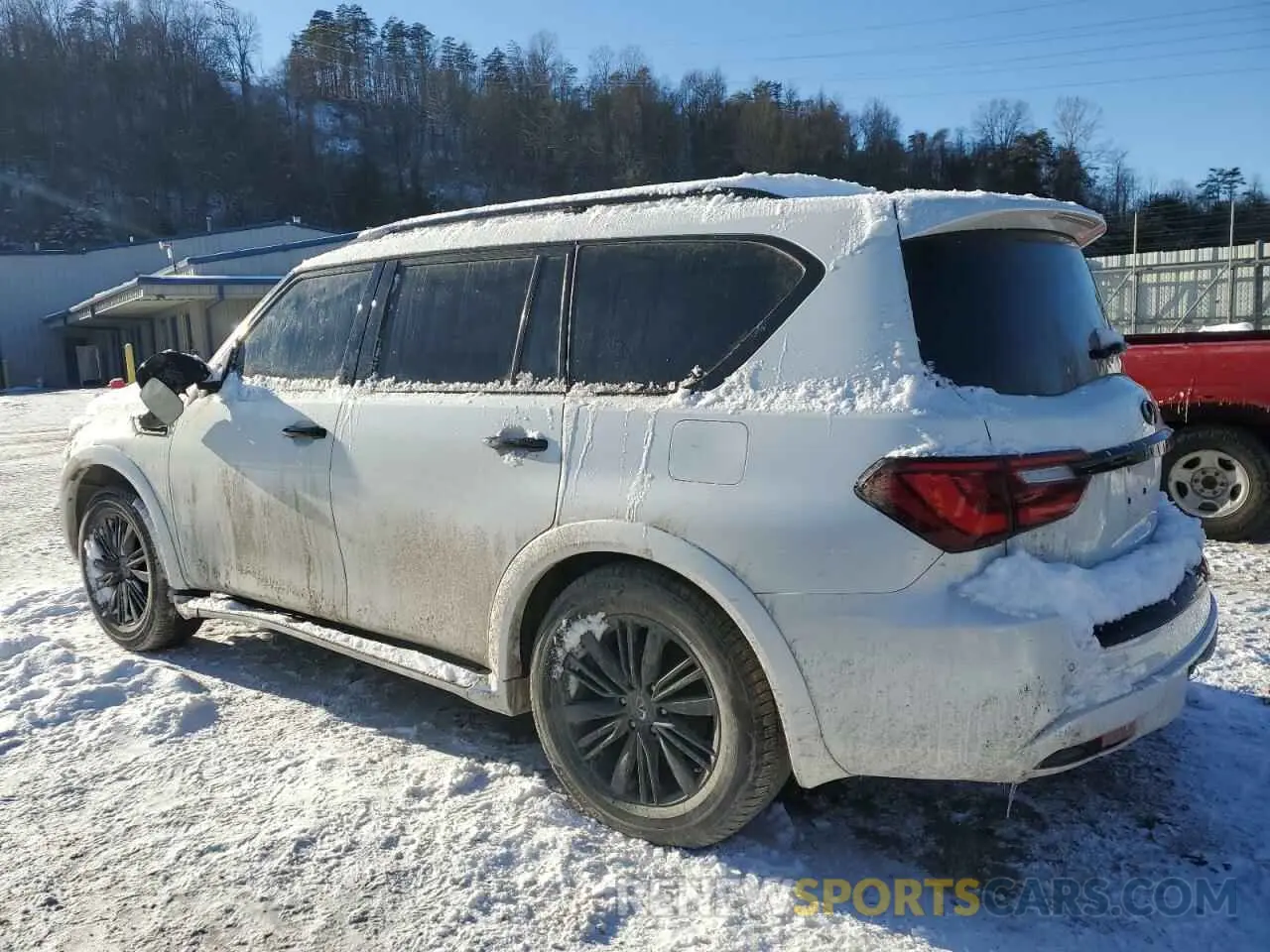 2 fotografías del automóvil dañado JN8AZ2AF8M9718510 INFINITI QX80 2021