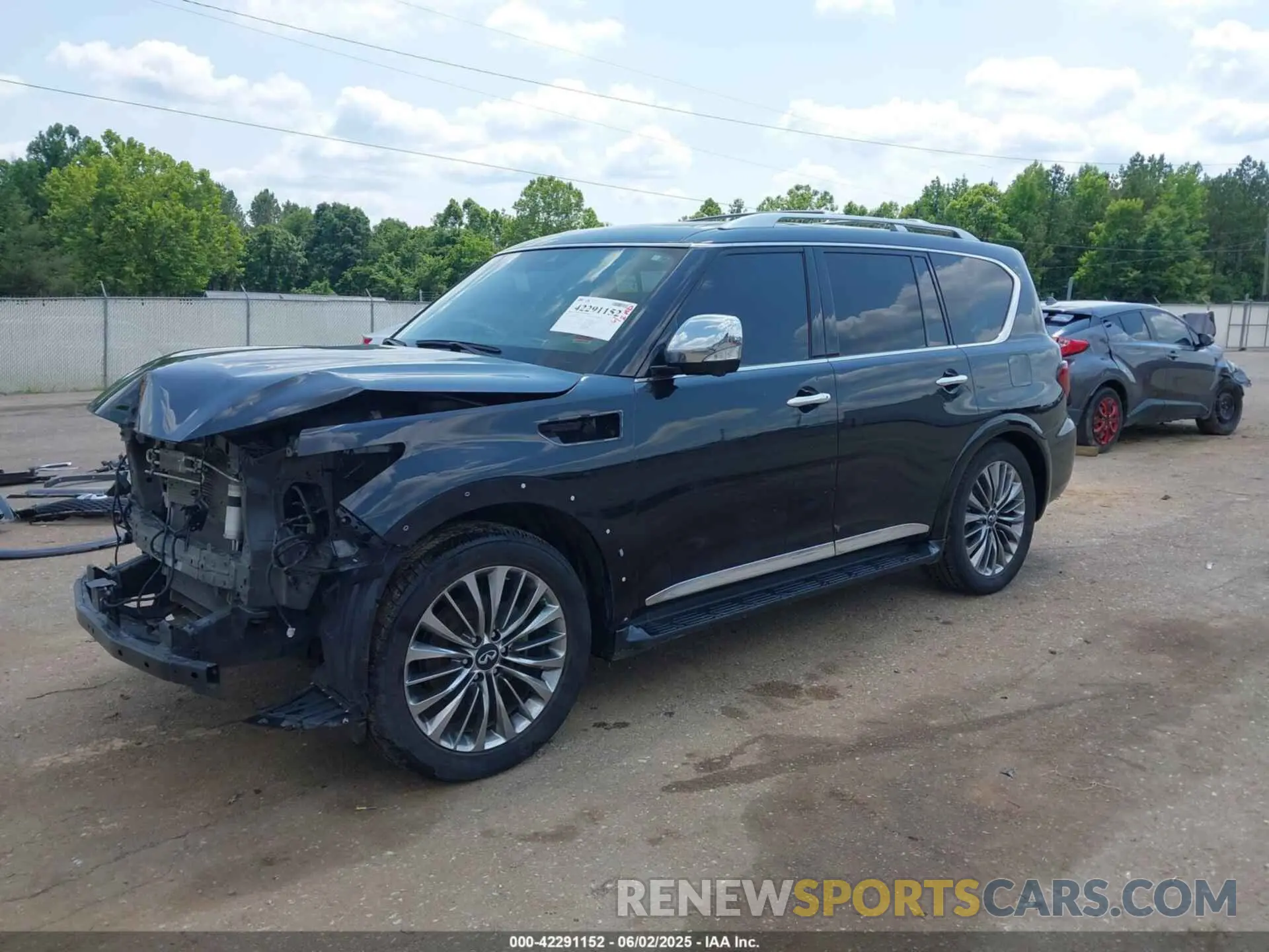 2 fotografías del automóvil dañado JN8AZ2BE4M9269915 INFINITI QX80 2021