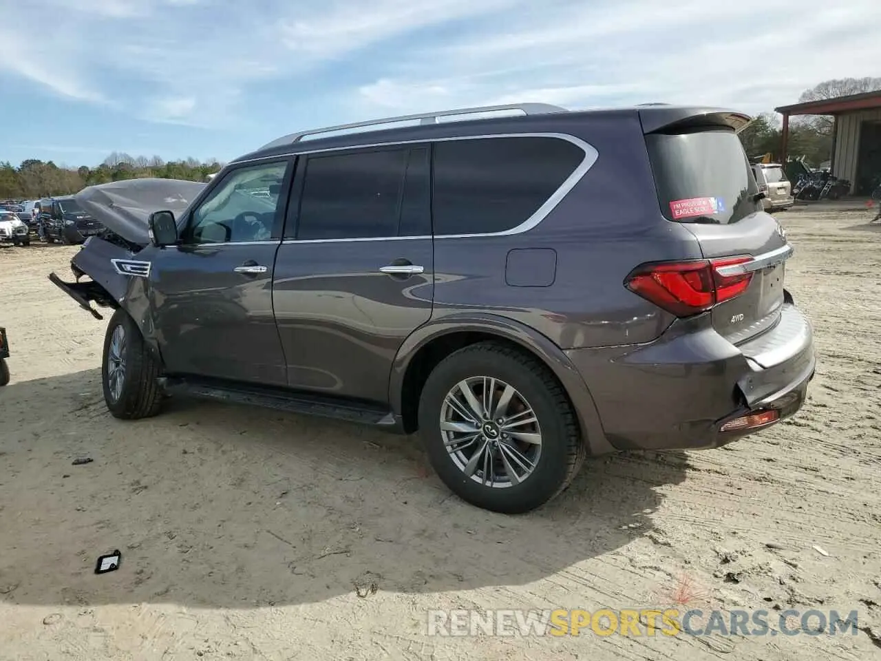 2 fotografías del automóvil dañado JN8AZ2AC0N9485245 INFINITI QX80 2022