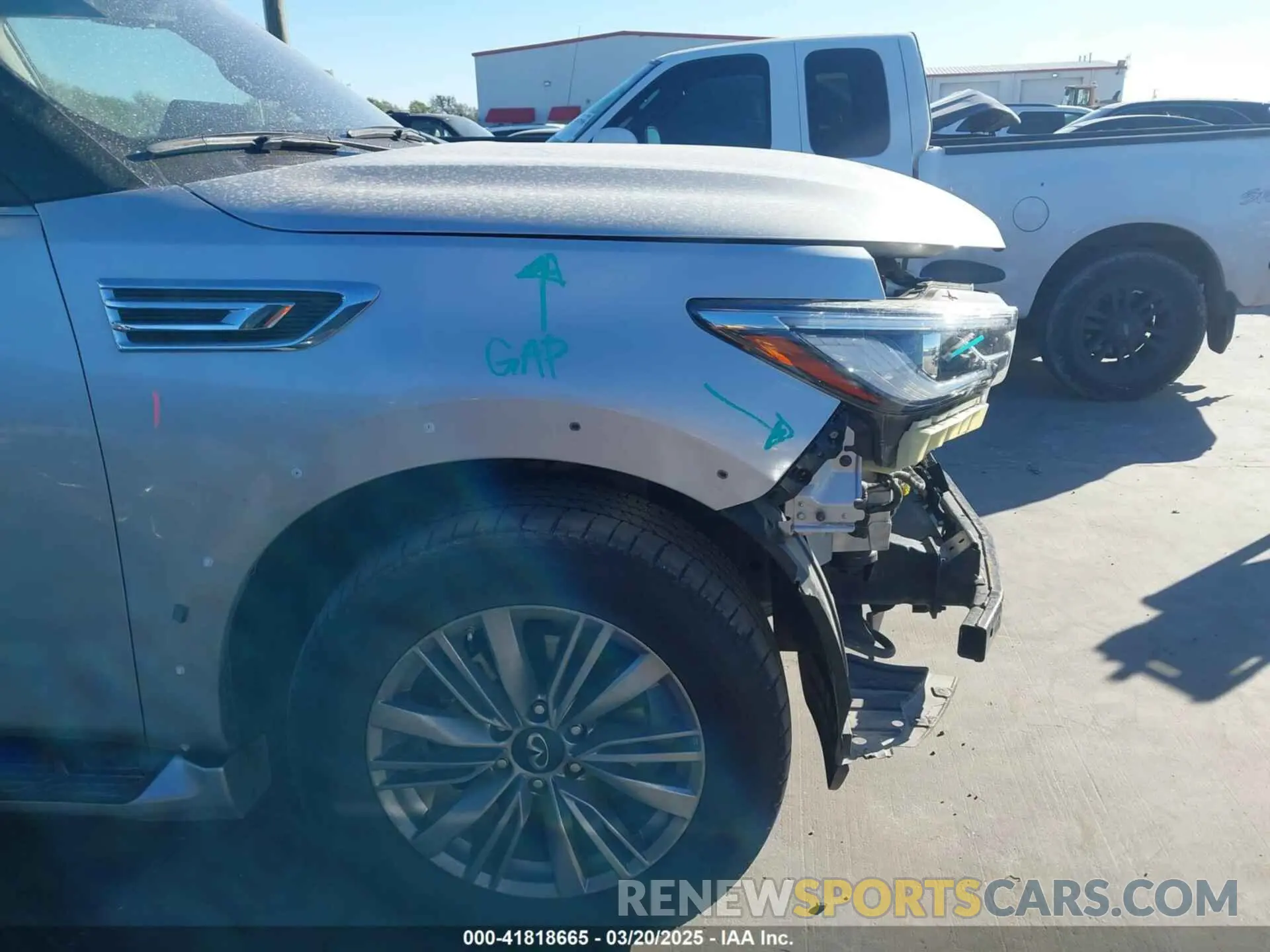 19 fotografías del automóvil dañado JN8AZ2AF3N9741372 INFINITI QX80 2022