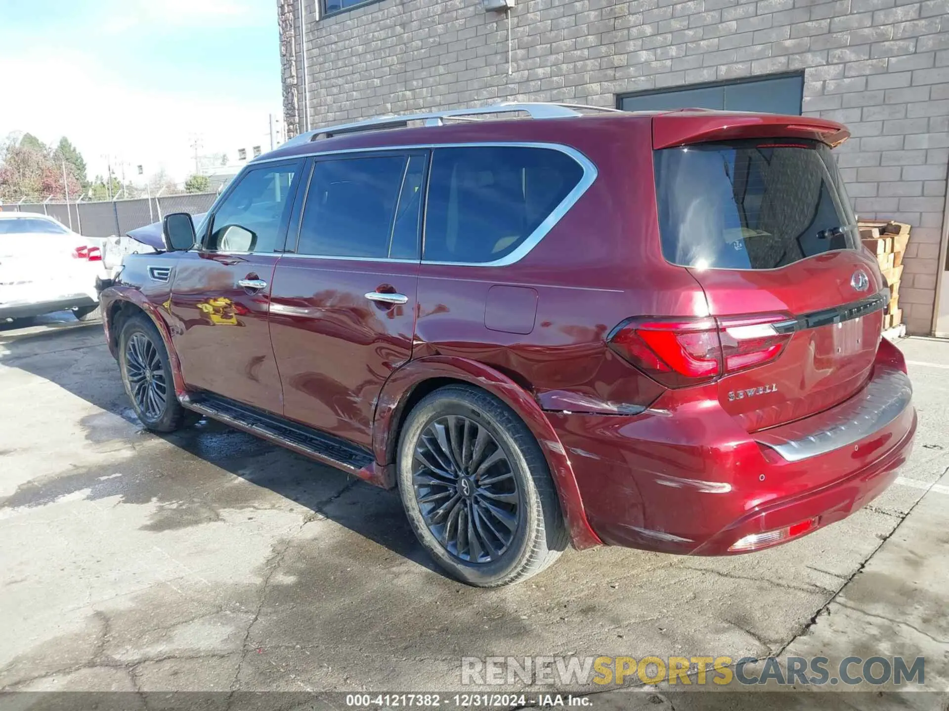 3 fotografías del automóvil dañado JN8AZ2AFXN9740865 INFINITI QX80 2022