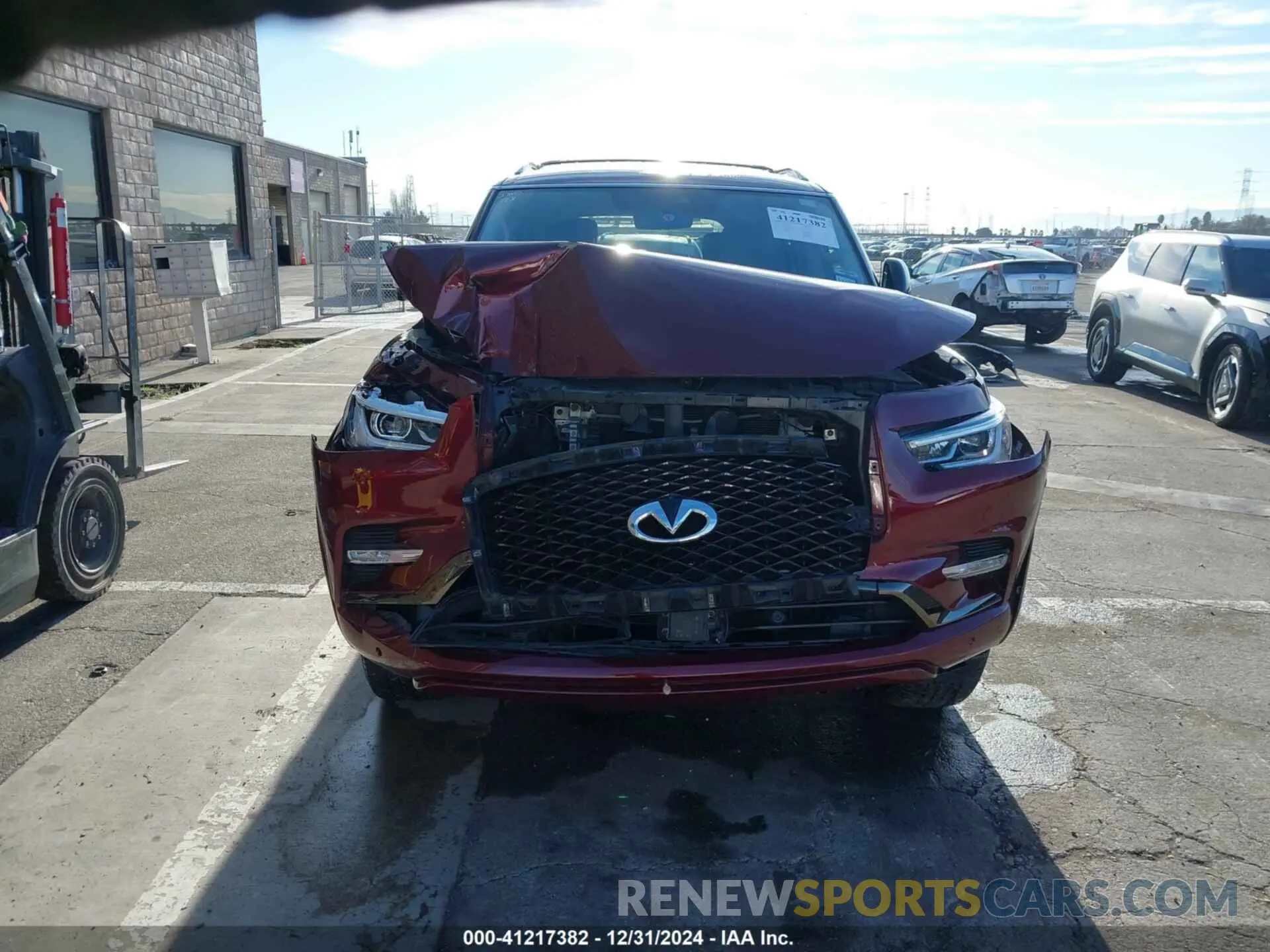 6 fotografías del automóvil dañado JN8AZ2AFXN9740865 INFINITI QX80 2022