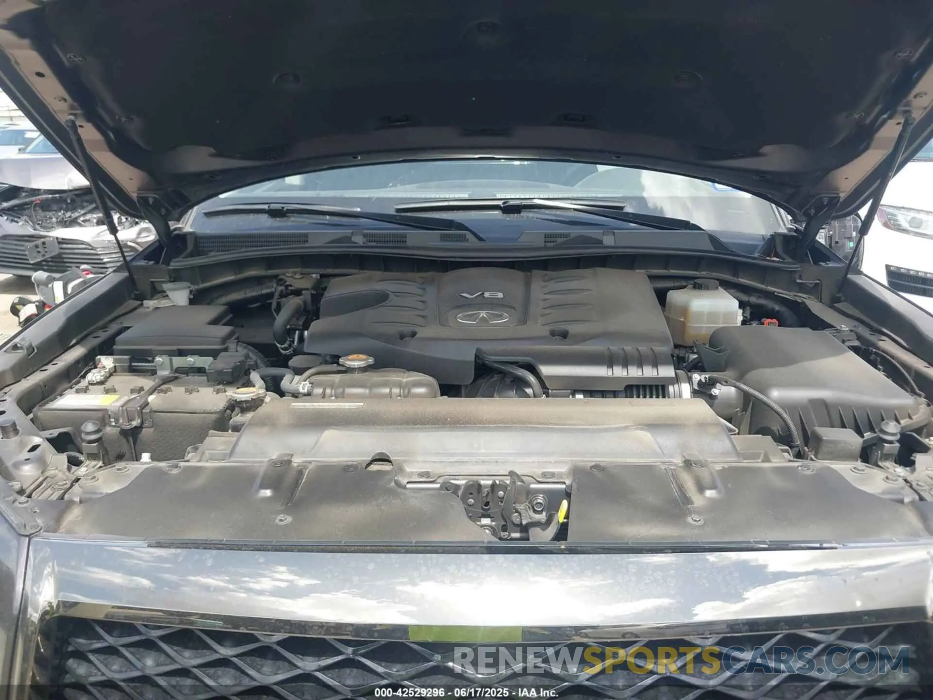 10 fotografías del automóvil dañado JN8AZ2AD1P9875217 INFINITI QX80 2023