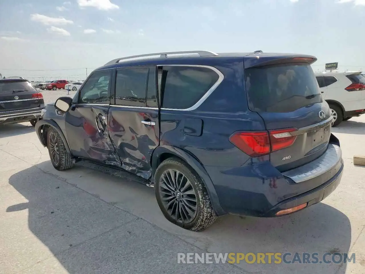 2 fotografías del automóvil dañado JN8AZ2AE6P9305657 INFINITI QX80 2023