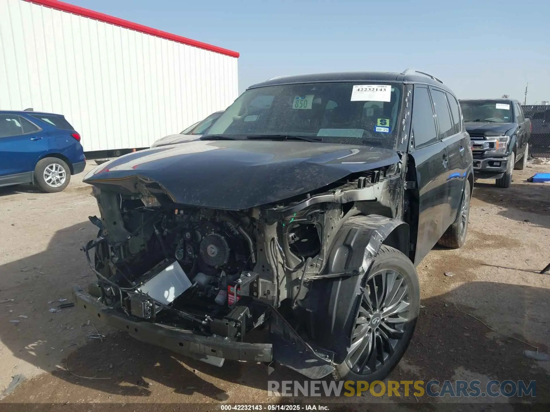 2 fotografías del automóvil dañado JN8AZ2AF1P9755371 INFINITI QX80 2023