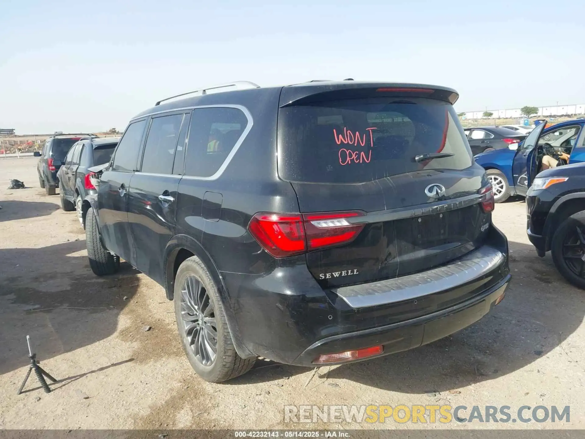 3 fotografías del automóvil dañado JN8AZ2AF1P9755371 INFINITI QX80 2023