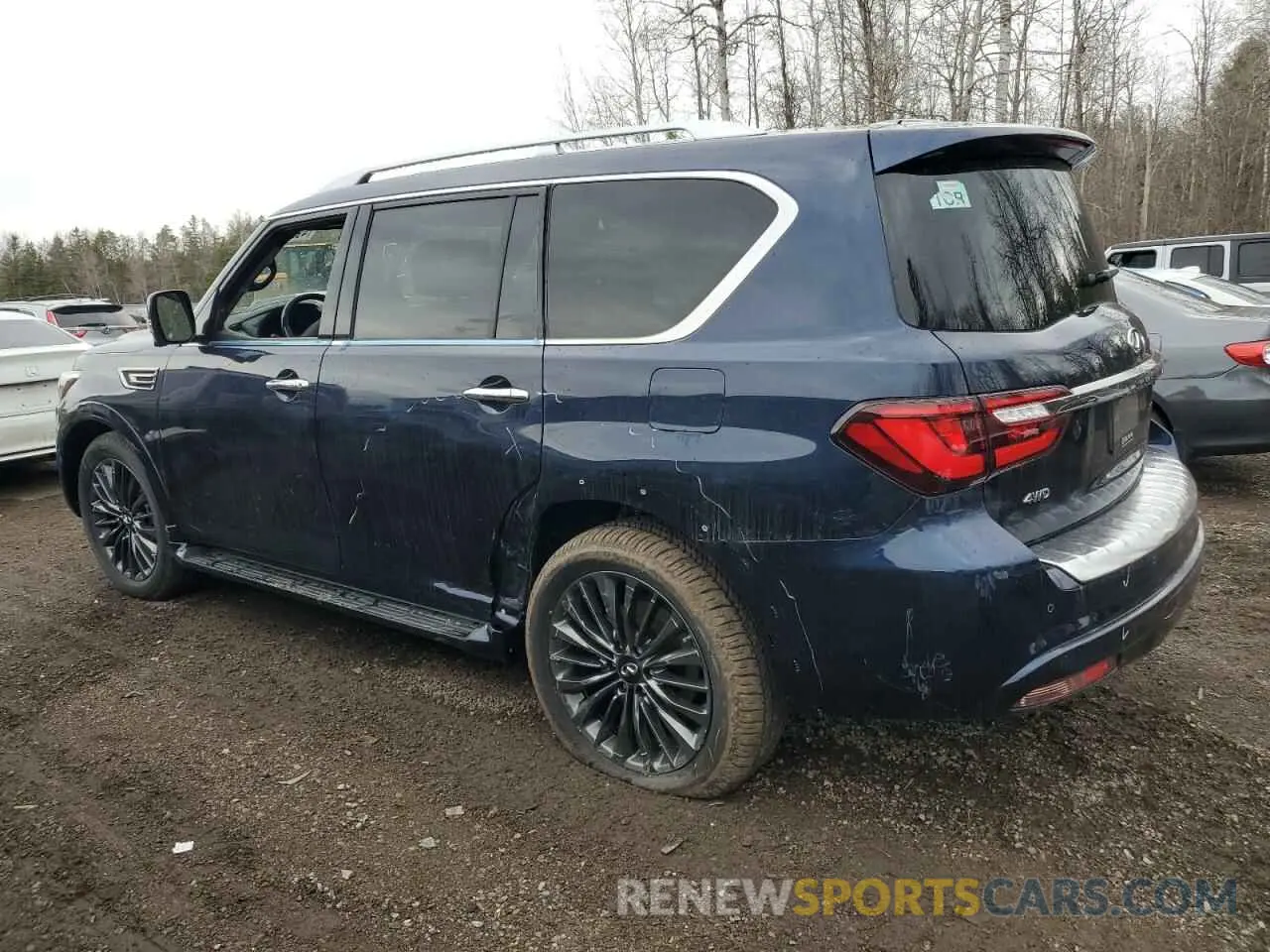 2 fotografías del automóvil dañado JN8AZ2ACXR9500890 INFINITI QX80 2024