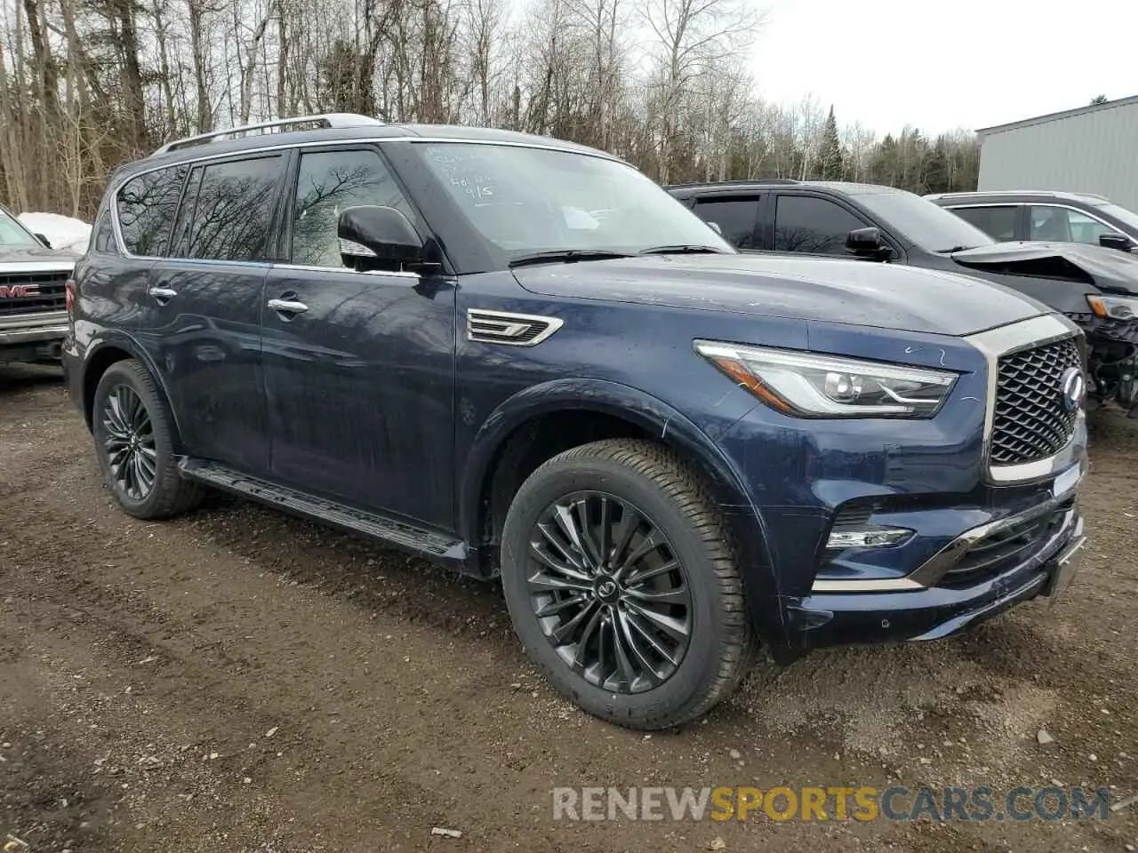 4 fotografías del automóvil dañado JN8AZ2ACXR9500890 INFINITI QX80 2024