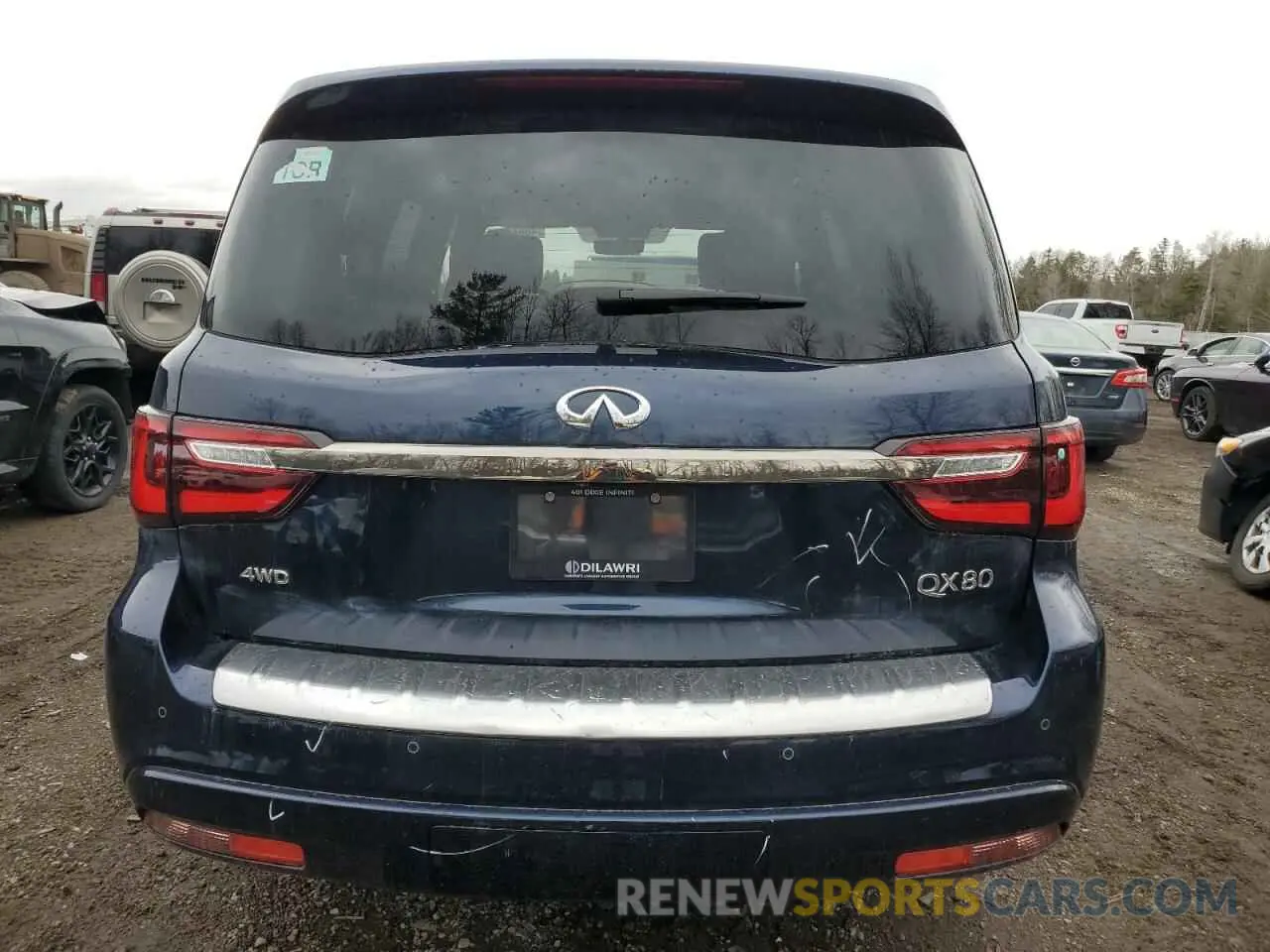 6 fotografías del automóvil dañado JN8AZ2ACXR9500890 INFINITI QX80 2024