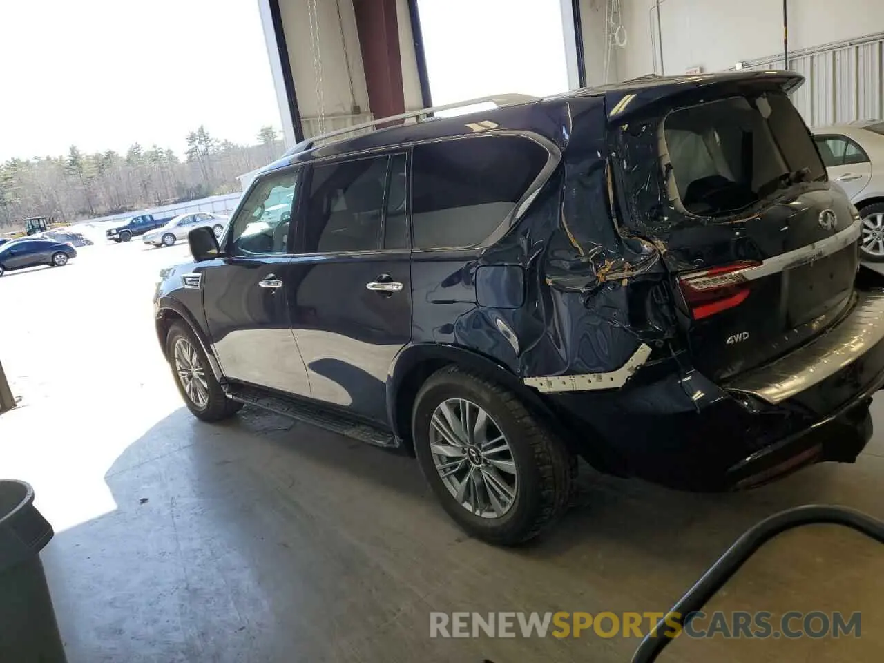 2 fotografías del automóvil dañado JN8AZ2AE7R9326861 INFINITI QX80 2024