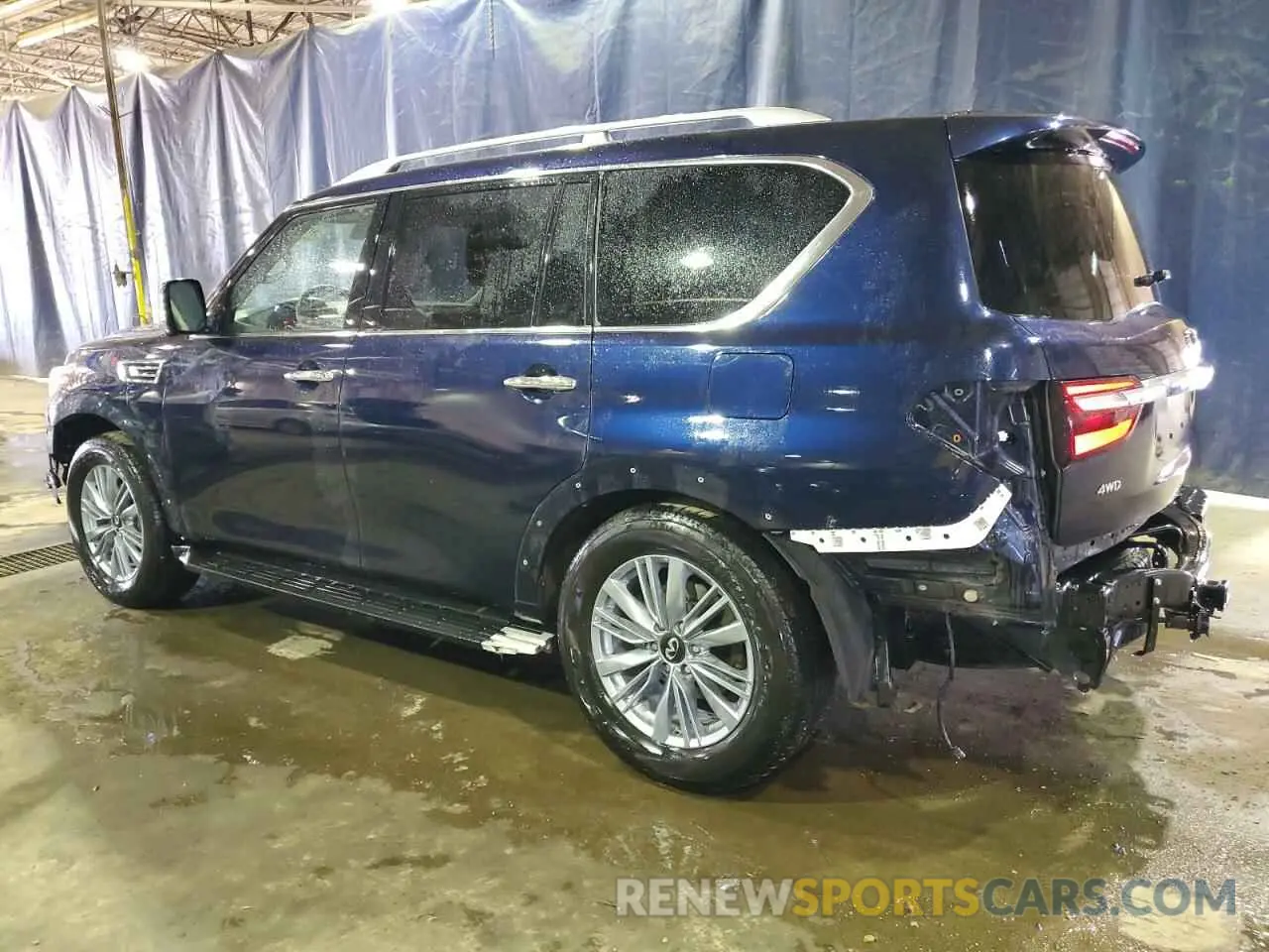 2 fotografías del automóvil dañado JN8AZ2AE9R9327462 INFINITI QX80 2024