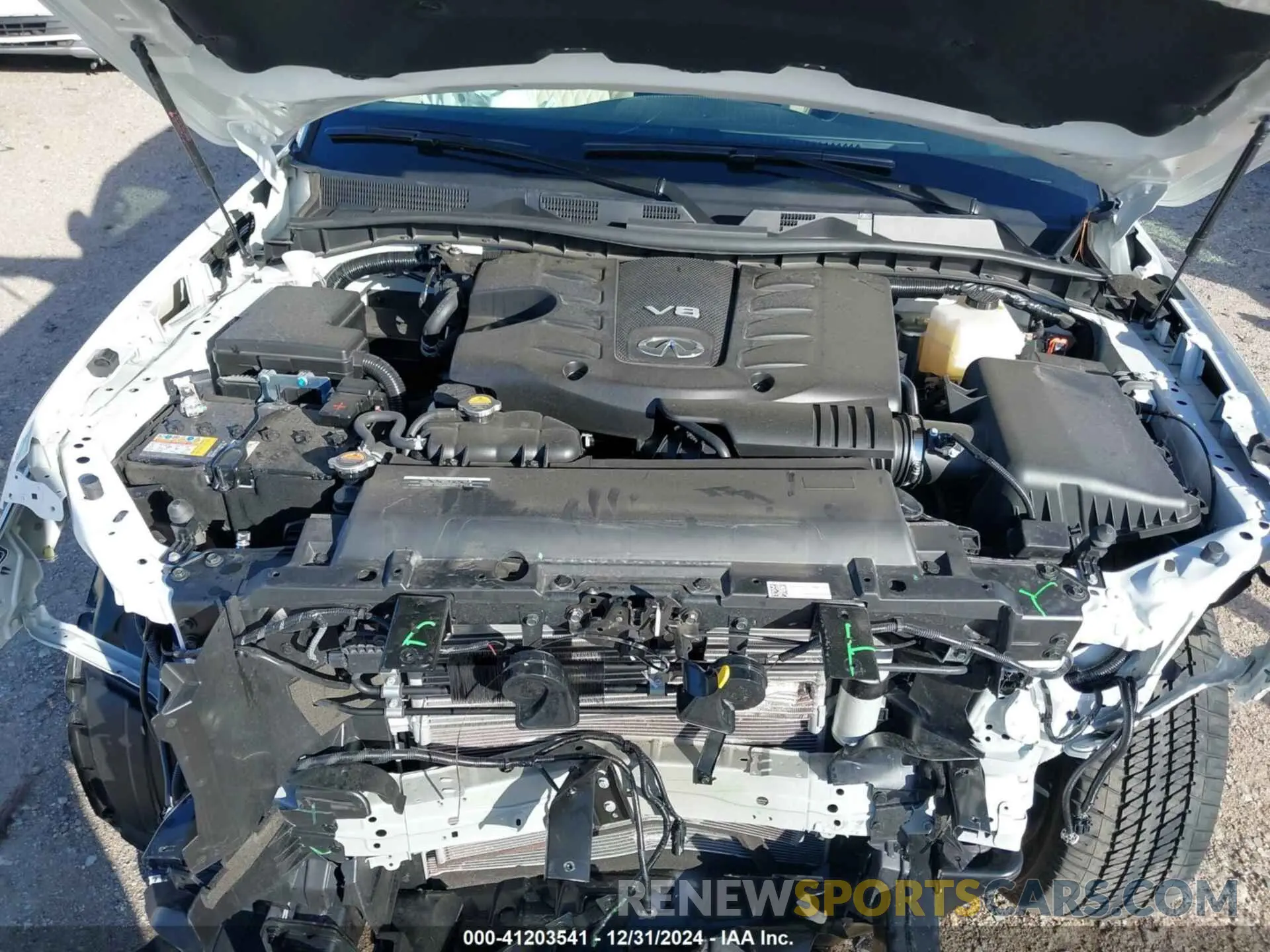 10 fotografías del automóvil dañado JN8AZ2BE6R9330821 INFINITI QX80 2024