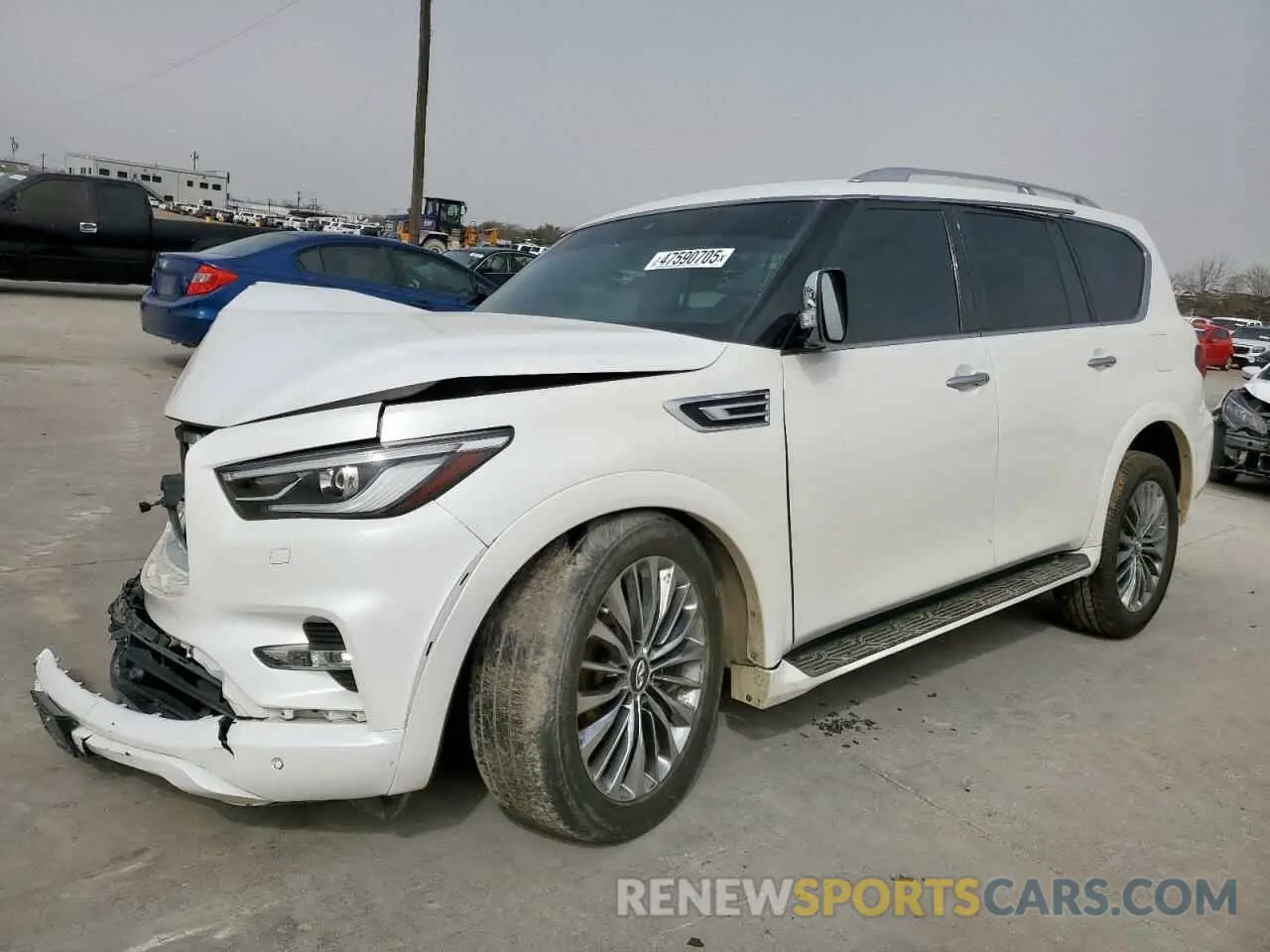 1 fotografías del automóvil dañado JN8AZ2BE0M9267630 INFINITI QX80 SENSO 2021