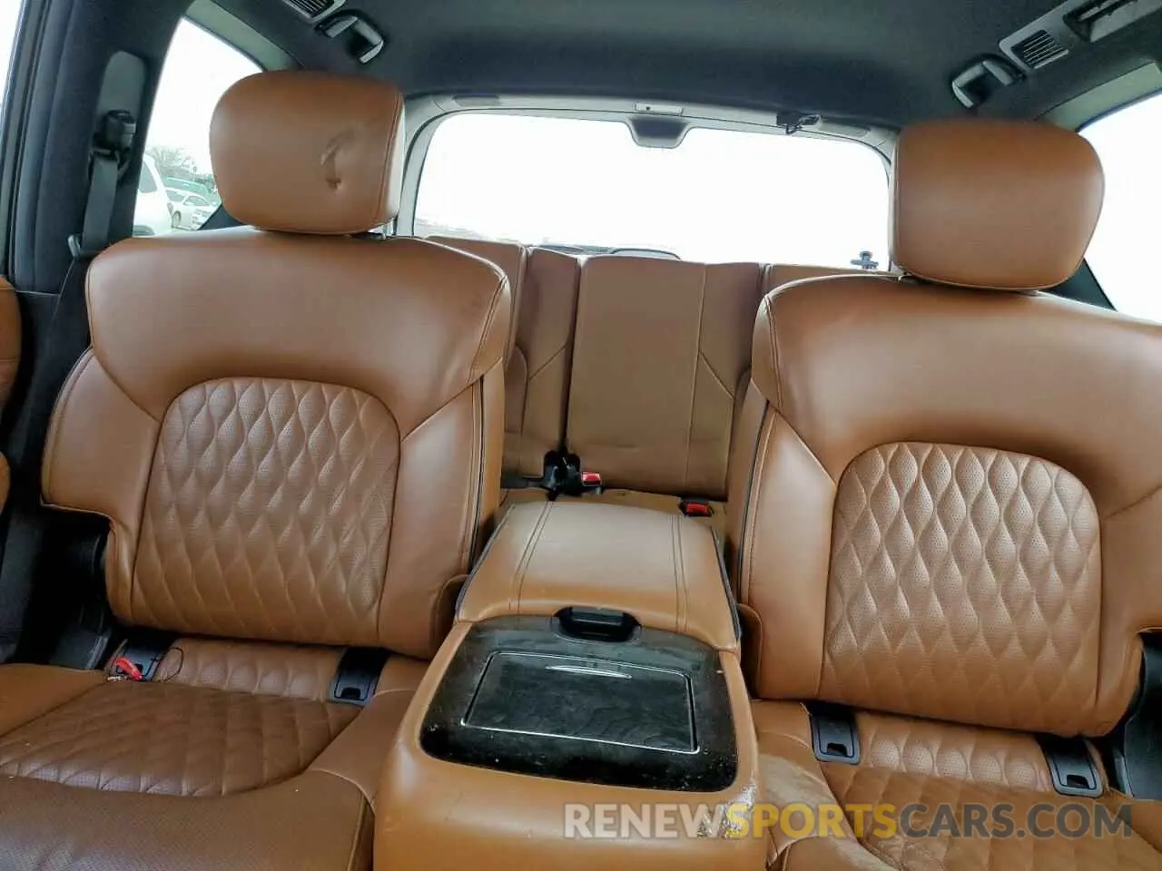 10 fotografías del automóvil dañado JN8AZ2BE0M9267630 INFINITI QX80 SENSO 2021