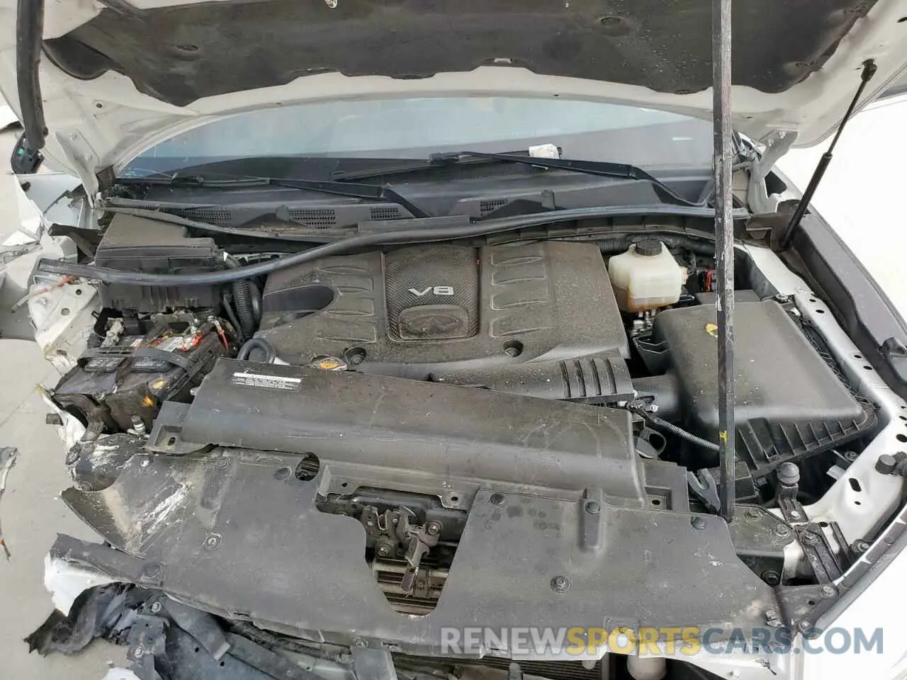 12 fotografías del automóvil dañado JN8AZ2BE0M9267630 INFINITI QX80 SENSO 2021